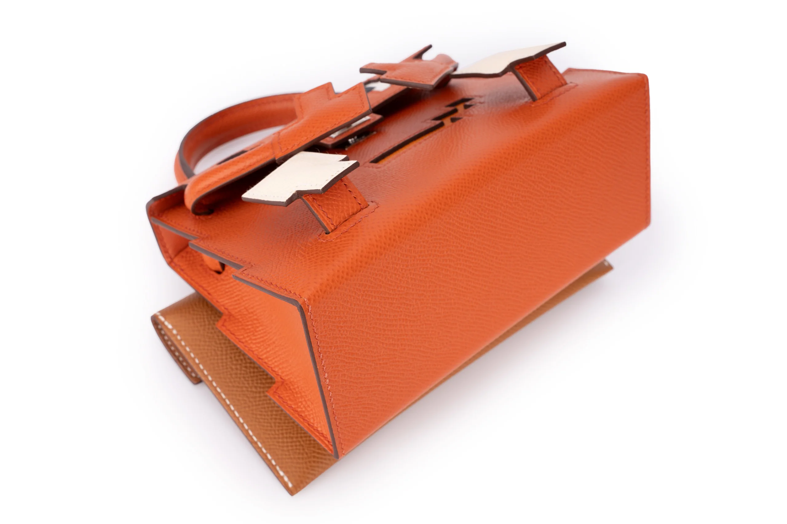 Hermès Kelly Picto Doll Epsom Terre Beteau/Gold PHW - Image 10
