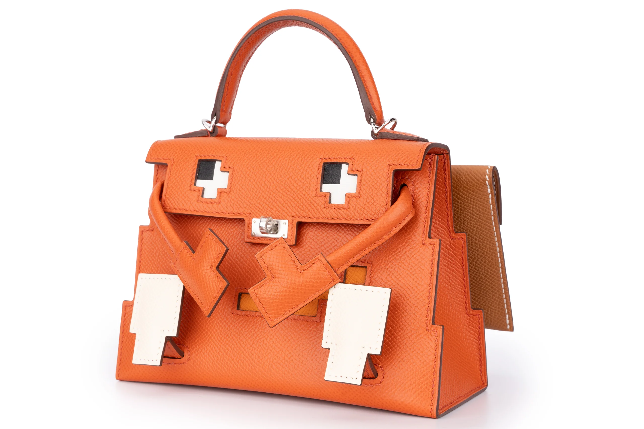 Hermès Kelly Picto Doll Epsom Terre Beteau/Gold PHW - Image 2
