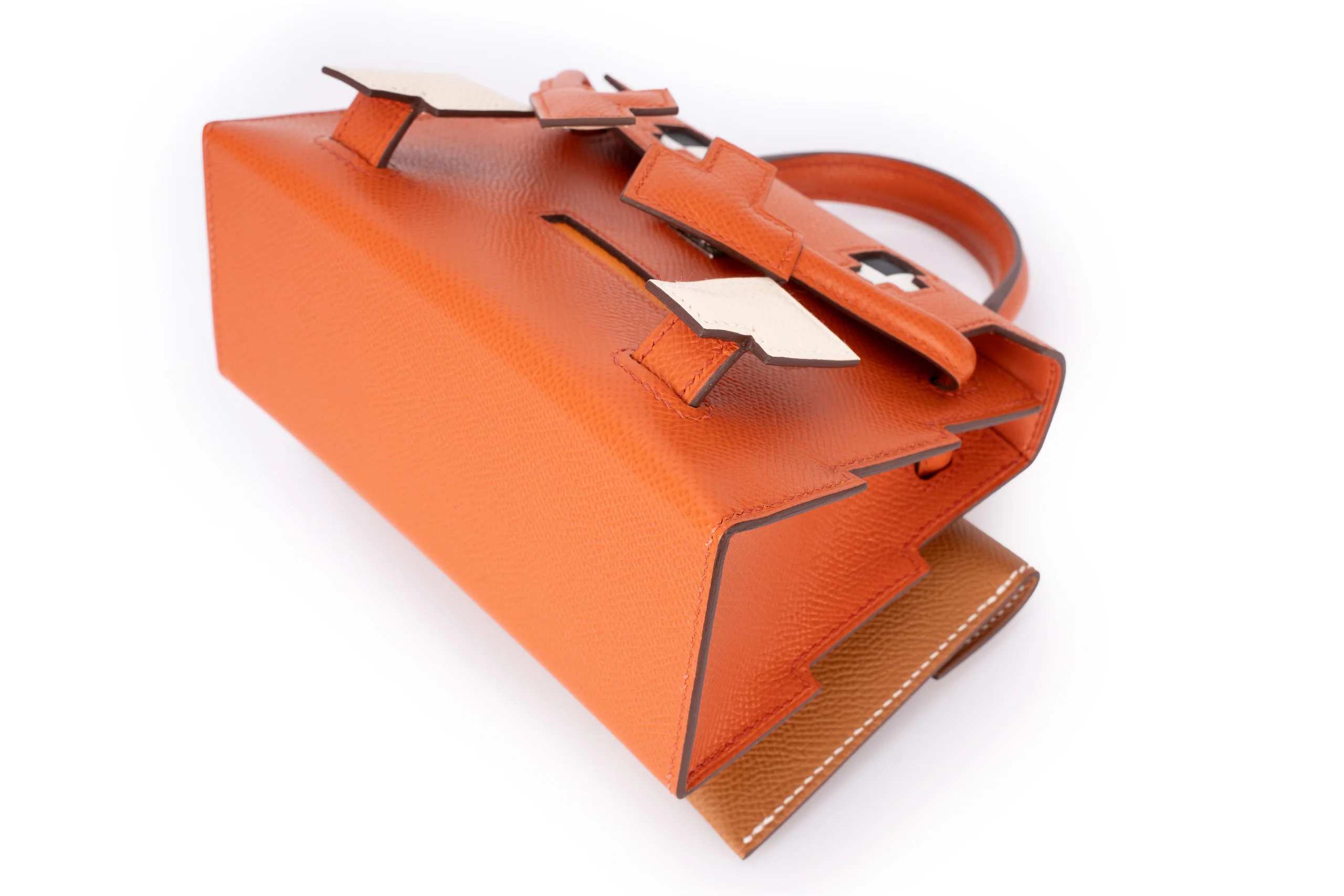 Hermès Kelly Picto Doll Epsom Terre Beteau/Gold PHW - Image 9