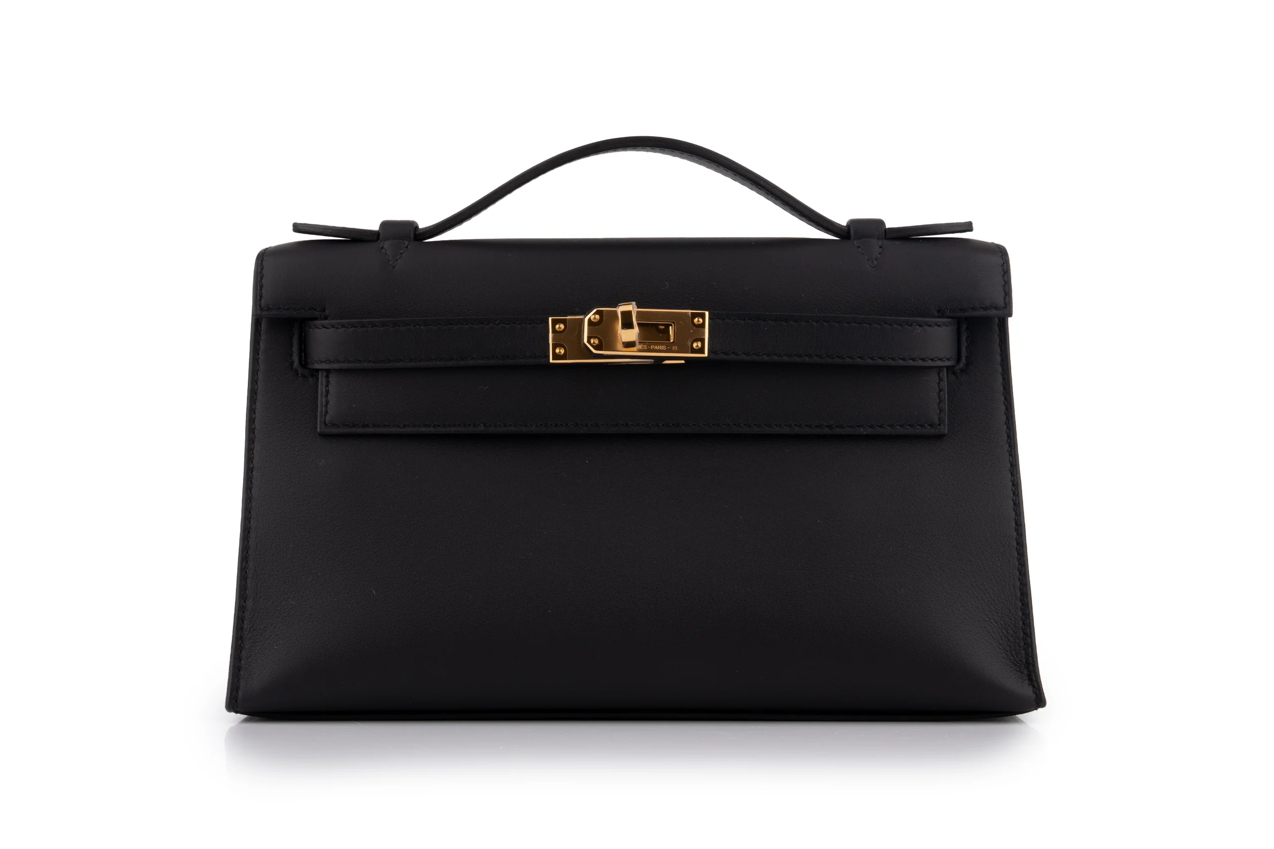 Hermès Kelly Pochette		Swift	Noir	GHW
