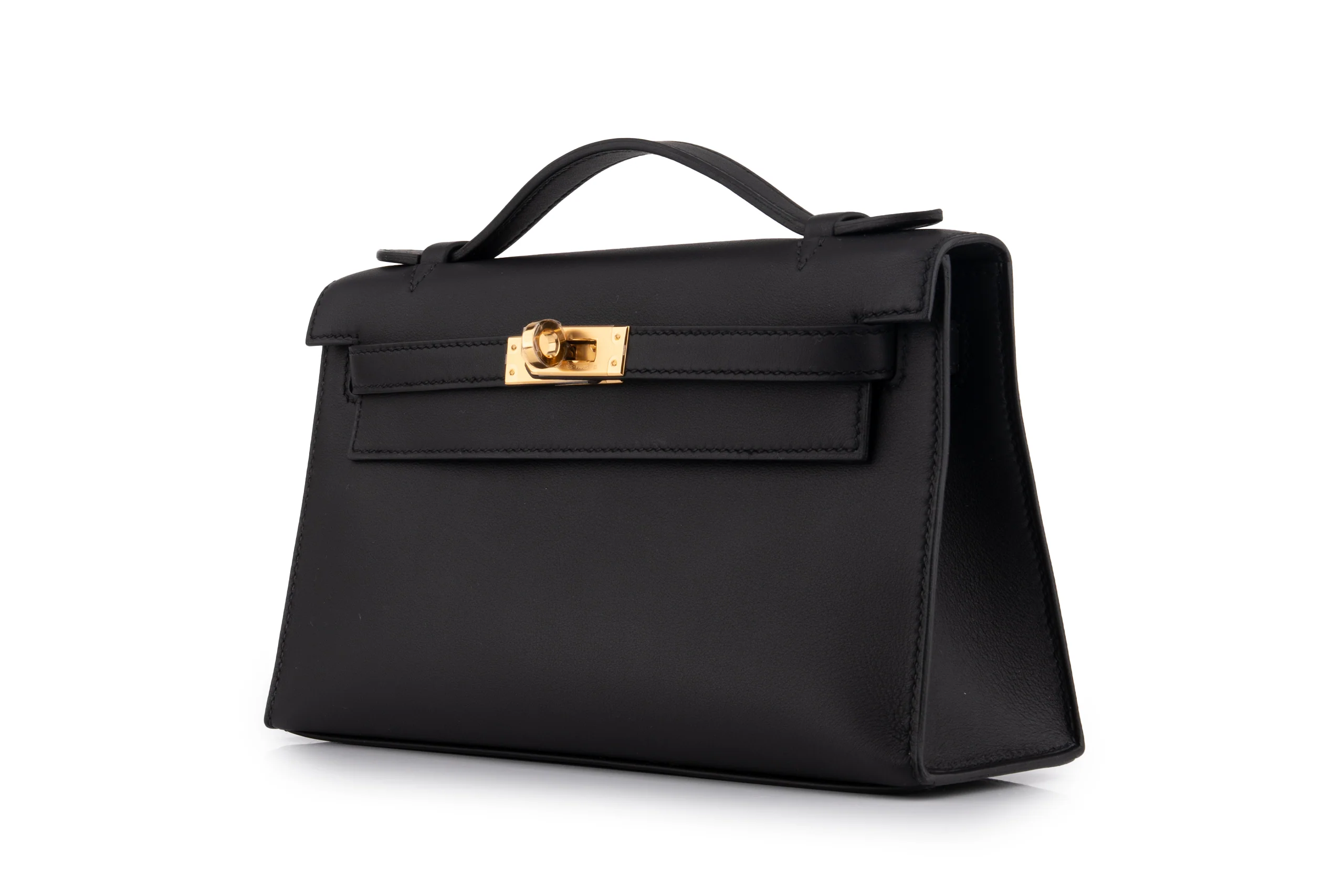 Hermès Kelly Pochette		Swift	Noir	GHW - Image 2