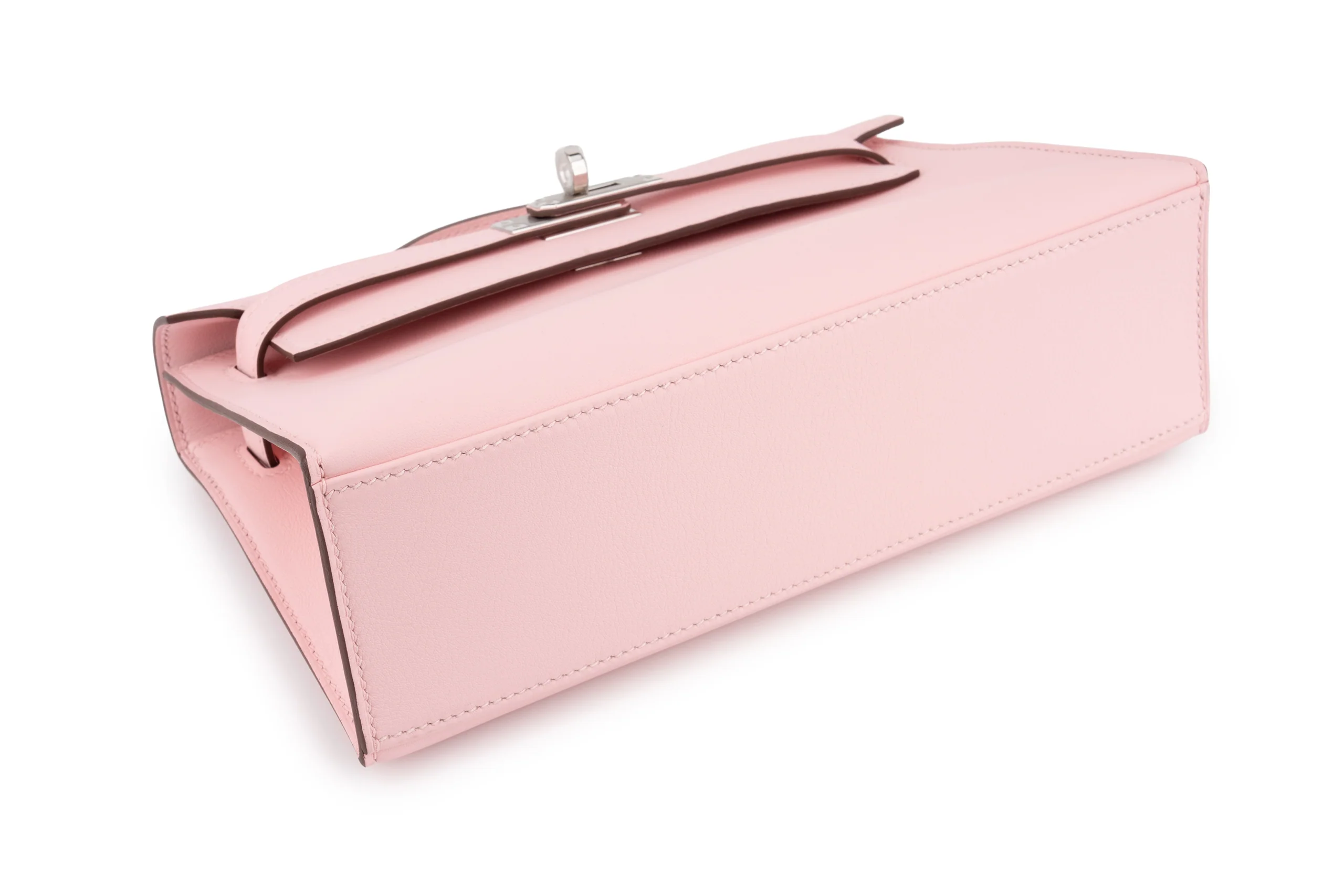 Hermès Kelly Pochette 		Swift	Rose Sakura PHW - Image 11
