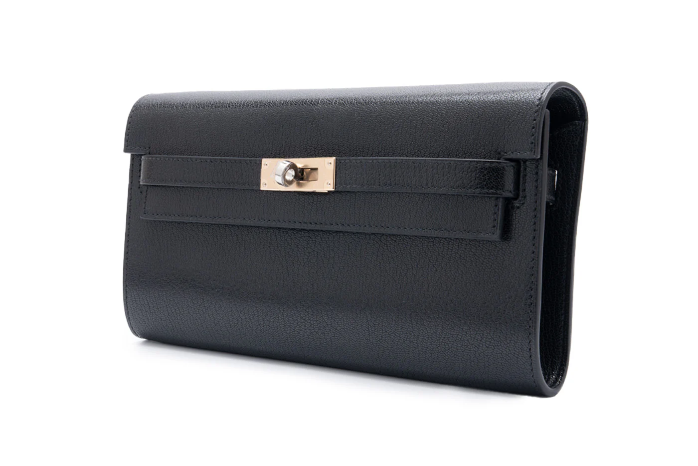 Hermès Kelly To Go		Evercolor	Noir	PBHW - Image 2
