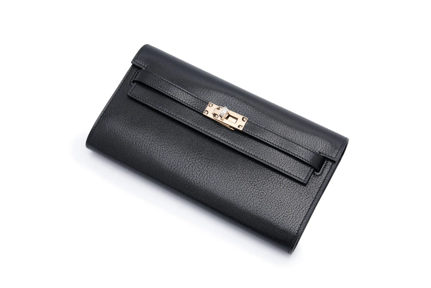 Hermès Kelly To Go		Evercolor	Noir	PBHW - Image 7