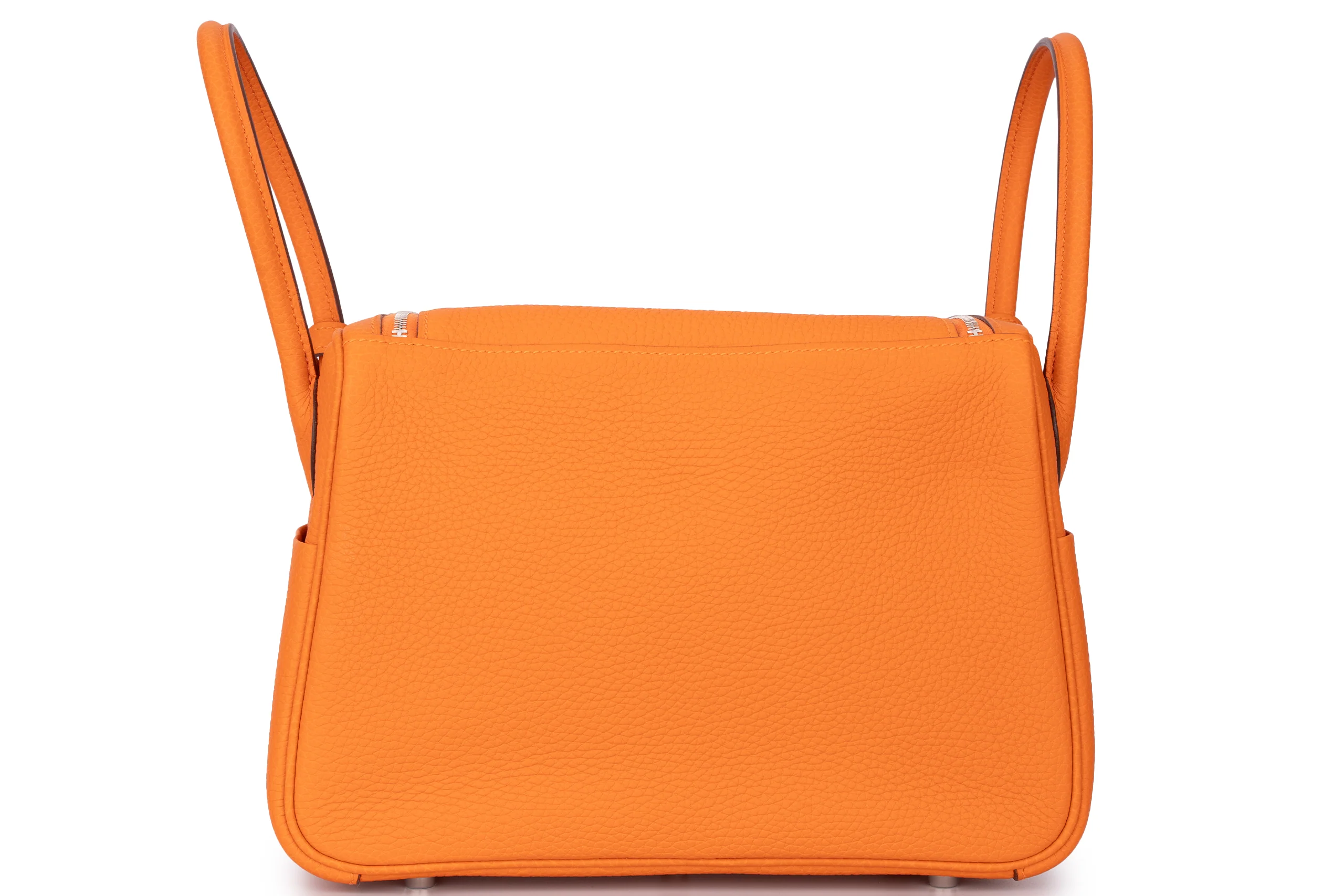 Hermès Lindy 26 Clemence Leather Orange PHW - Image 4