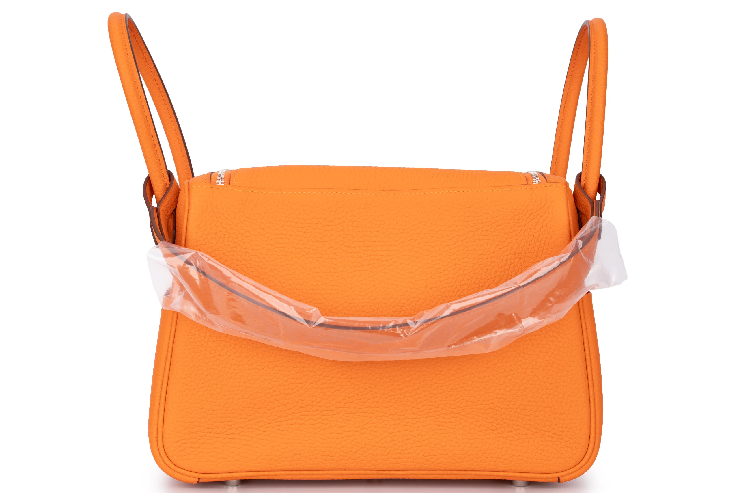 Hermès Lindy 26 Clemence Leather Orange PHW - Image 5