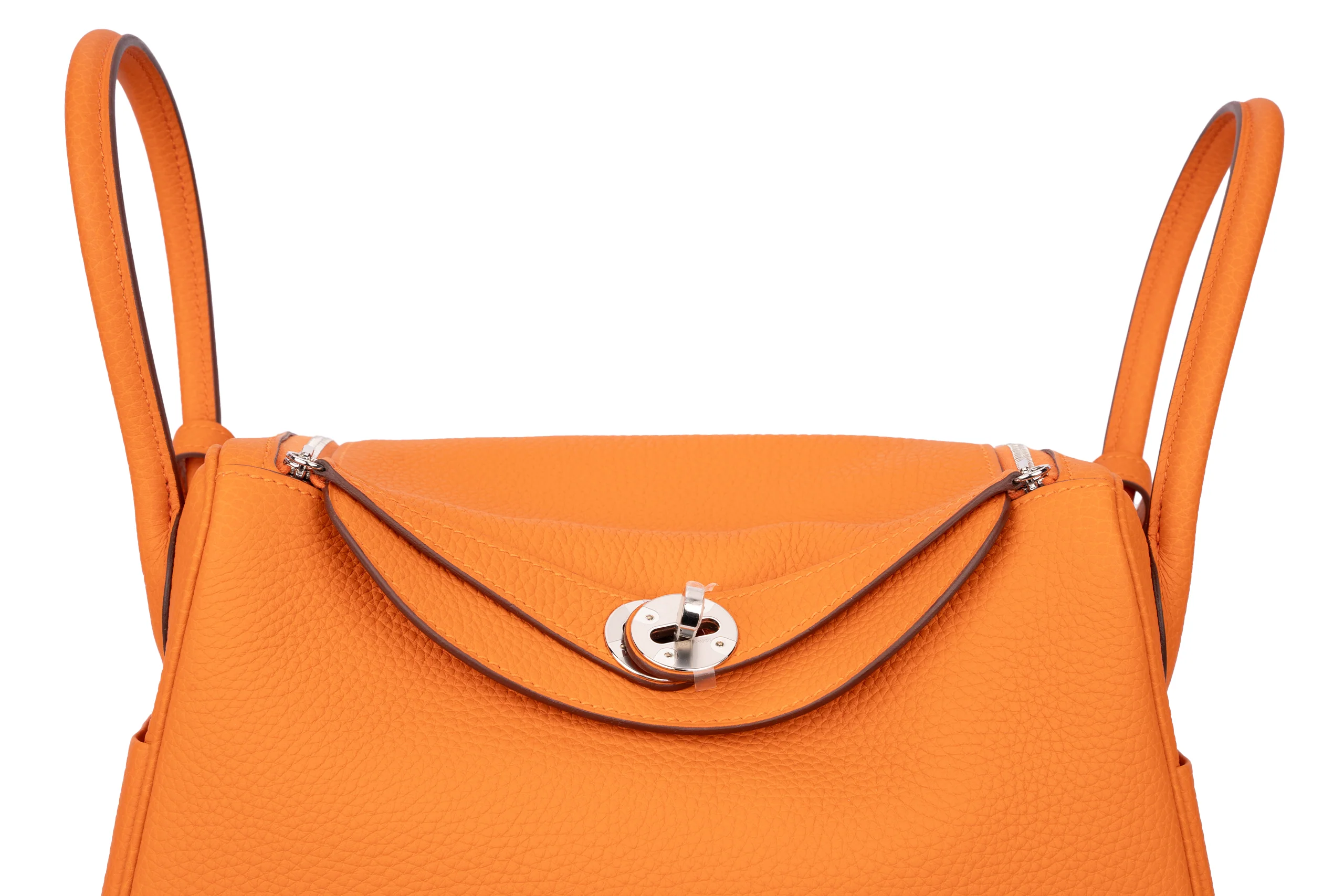 Hermès Lindy 26 Clemence Leather Orange PHW - Image 7