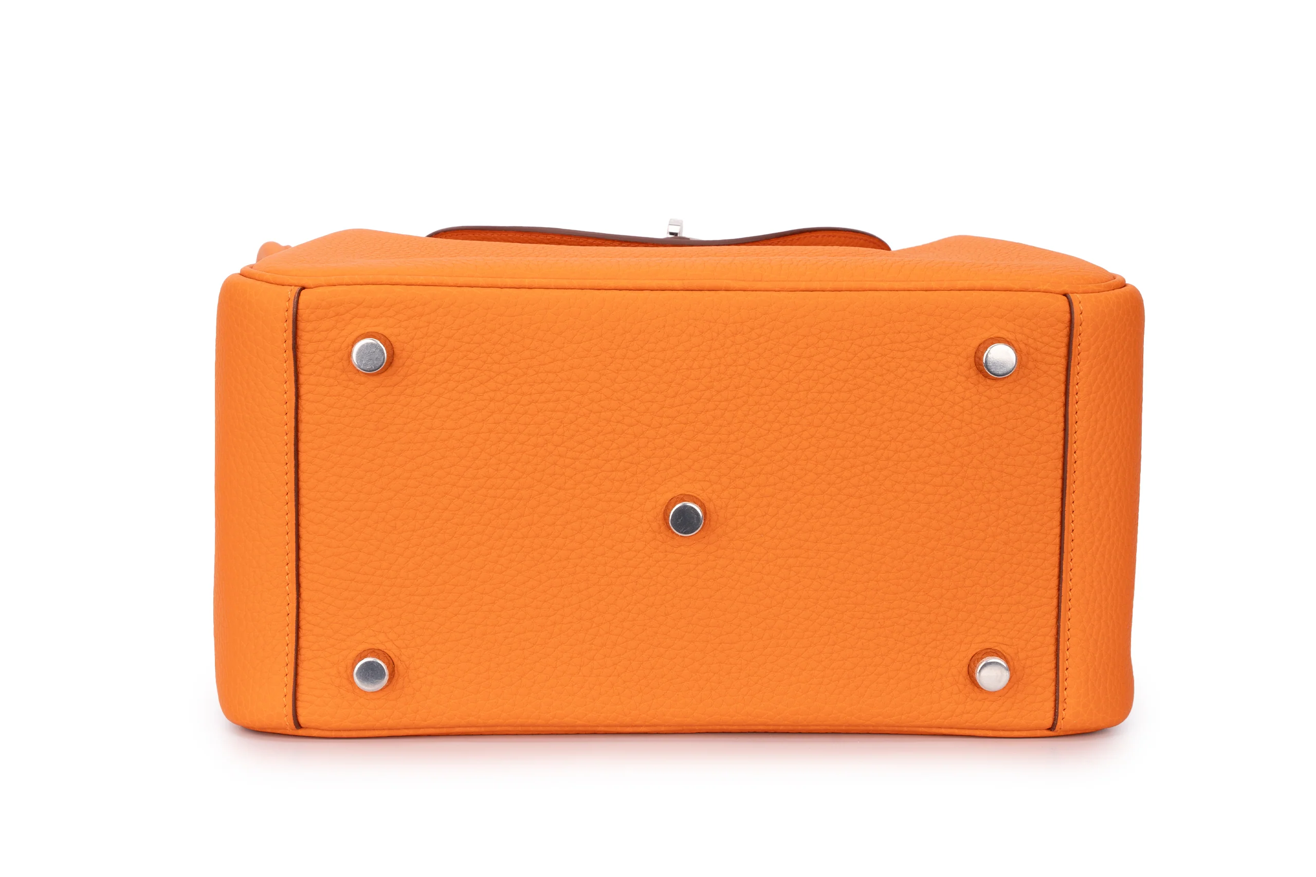 Hermès Lindy 26 Clemence Leather Orange PHW - Image 8