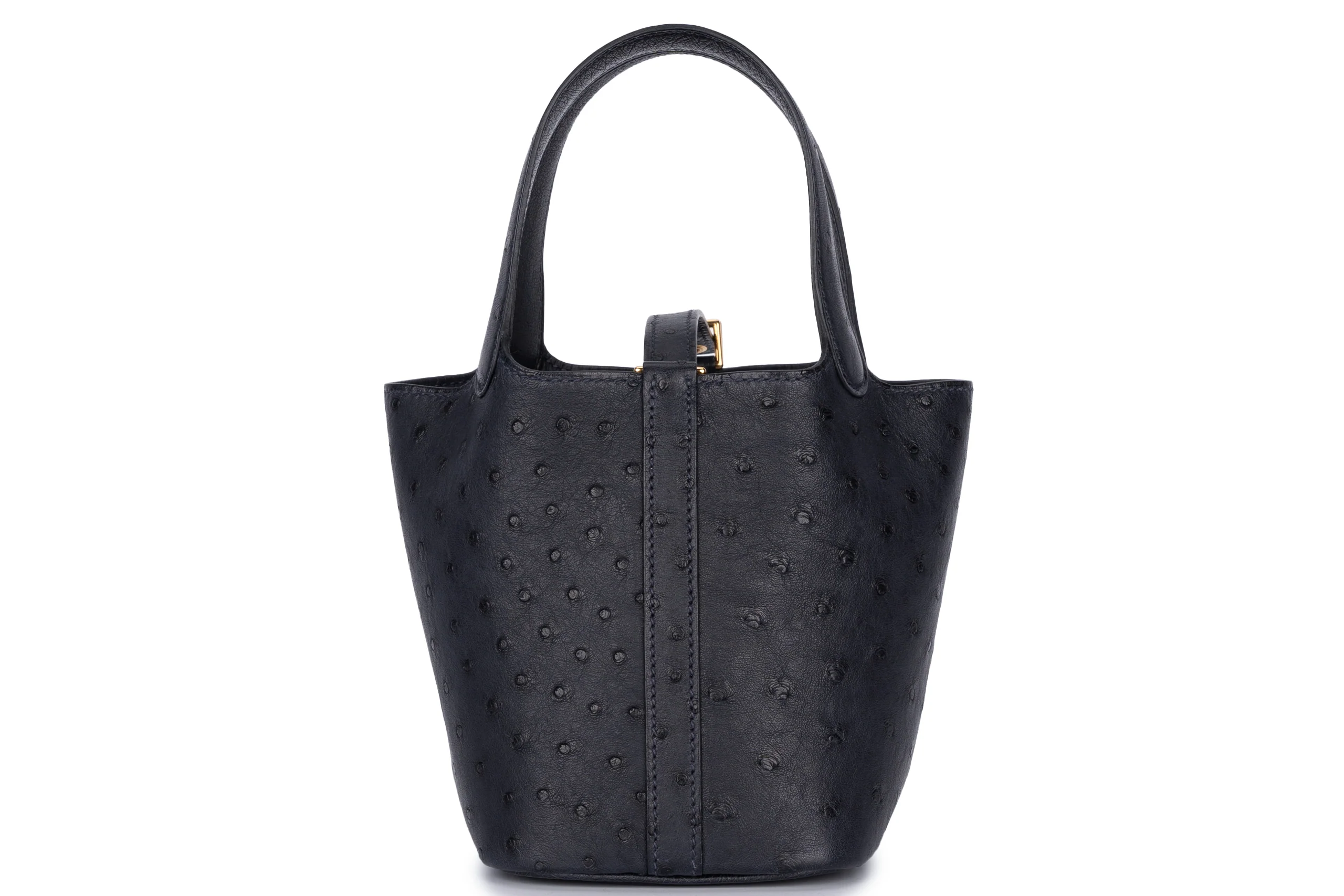 Hermès Micro Picotin	Ostrich	Caban PHW - Image 3
