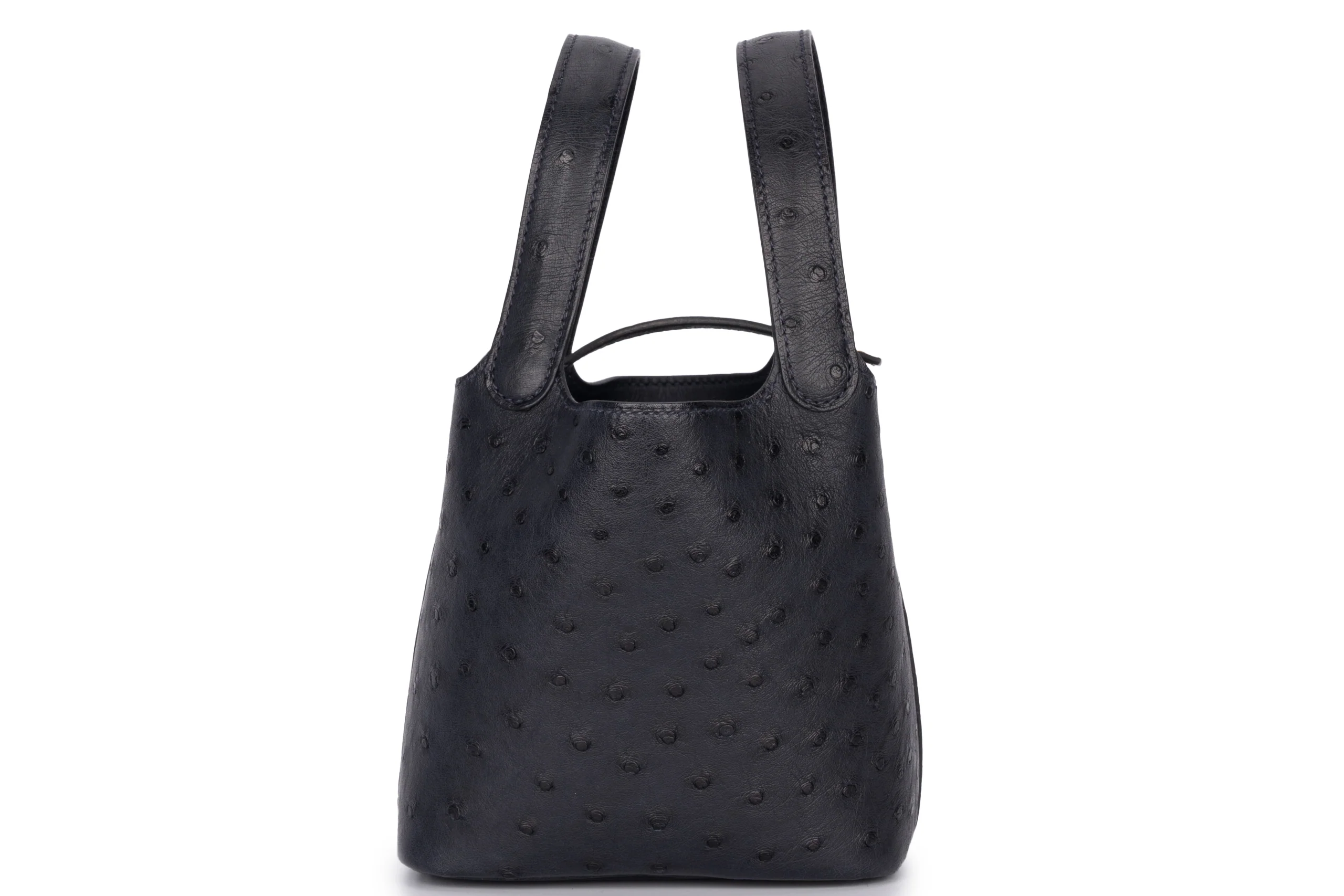 Hermès Micro Picotin	Ostrich	Caban PHW - Image 4