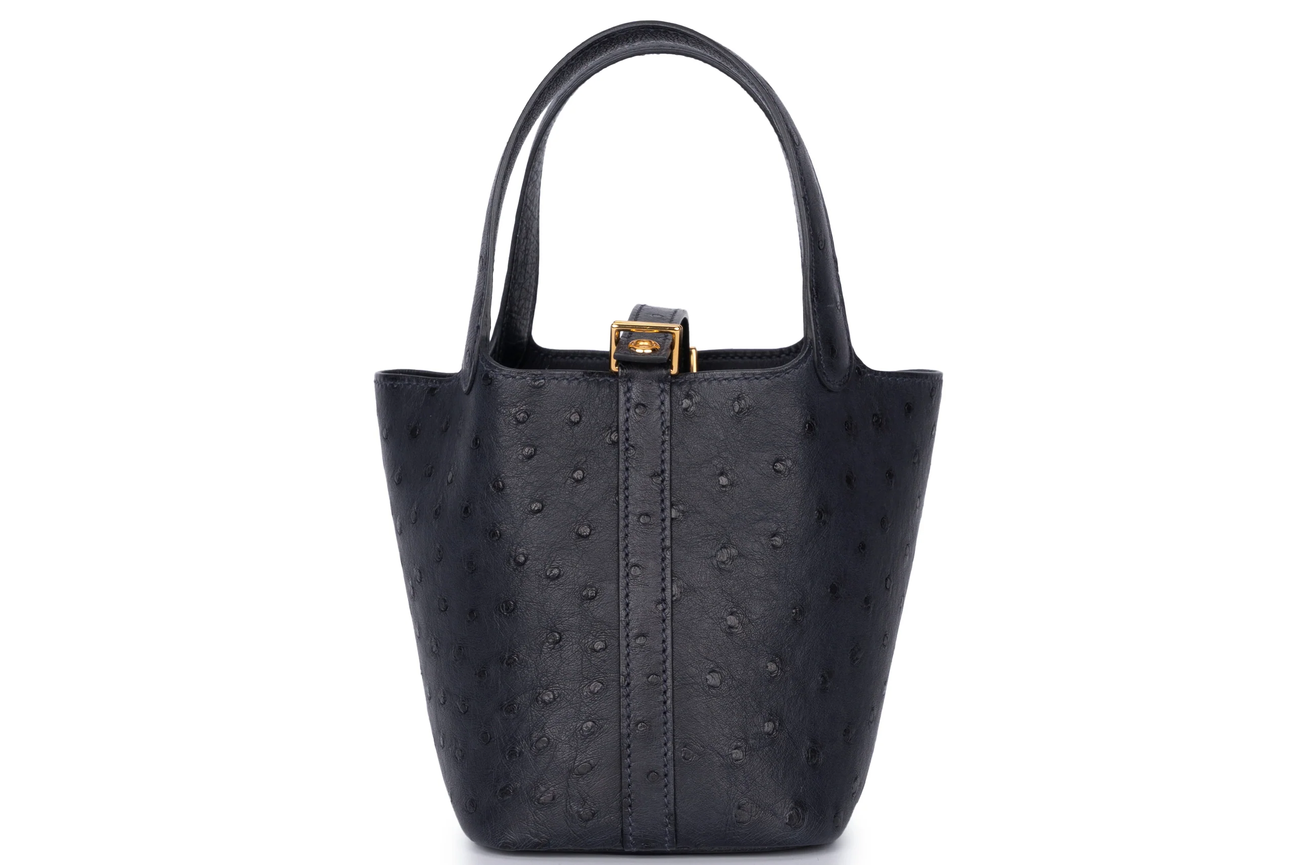 Hermès Micro Picotin	Ostrich	Caban PHW - Image 5