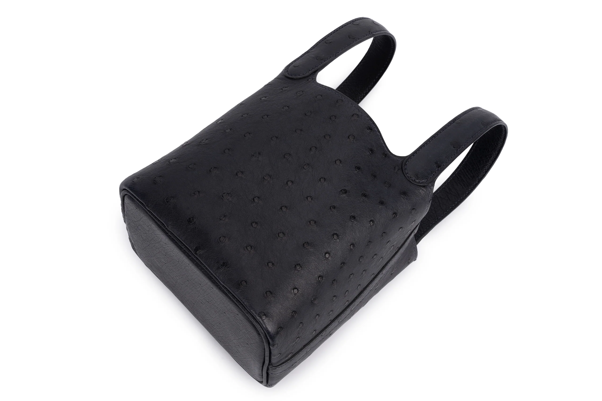 Hermès Micro Picotin	Ostrich	Caban PHW - Image 8