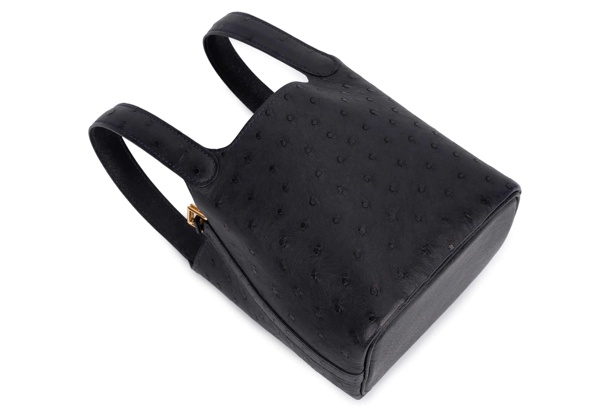 Hermès Micro Picotin	Ostrich	Caban PHW - Image 9