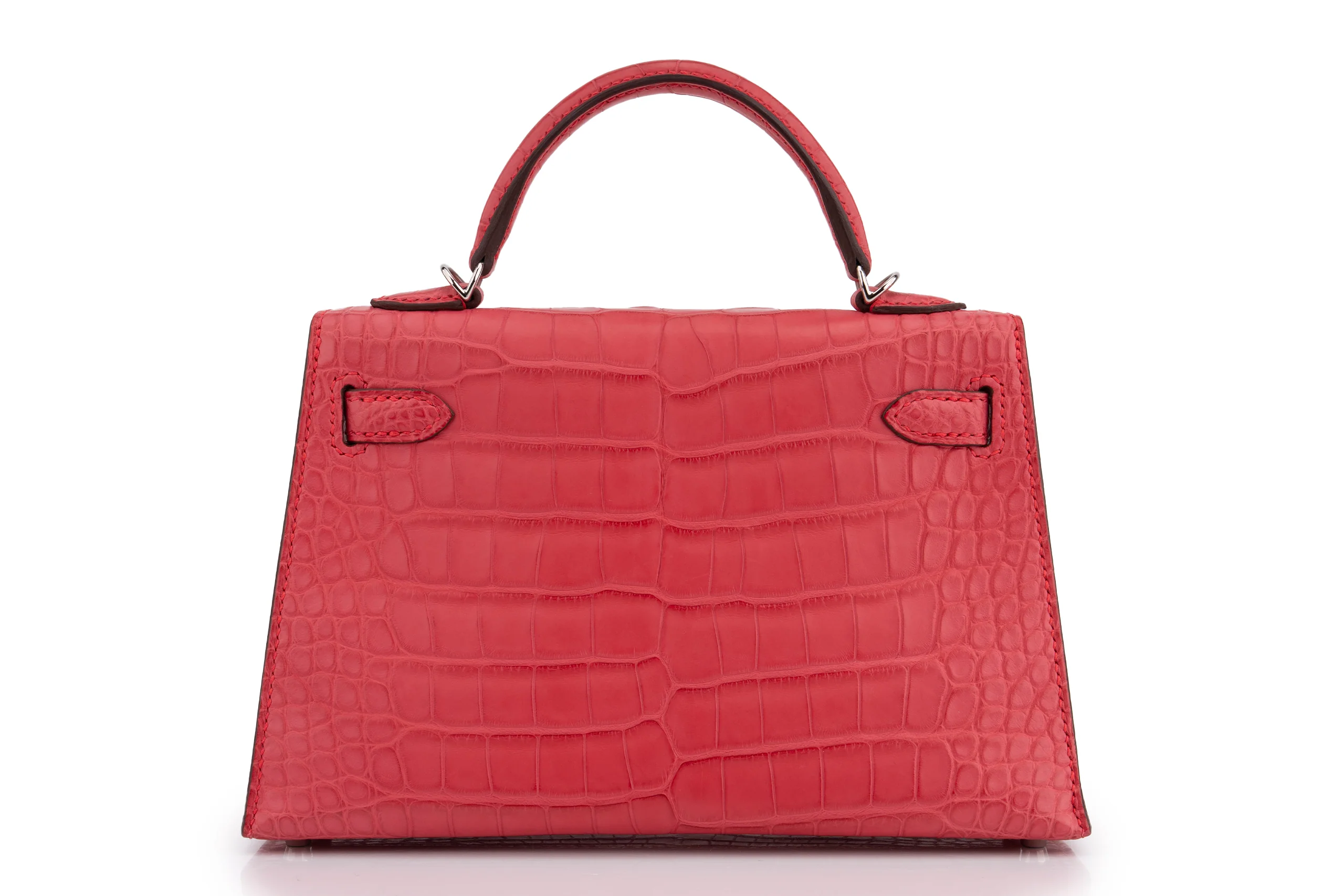 Hermès Mini Kelly		Alligator Mississippiensis	Rose Extreme	PHW - Image 3