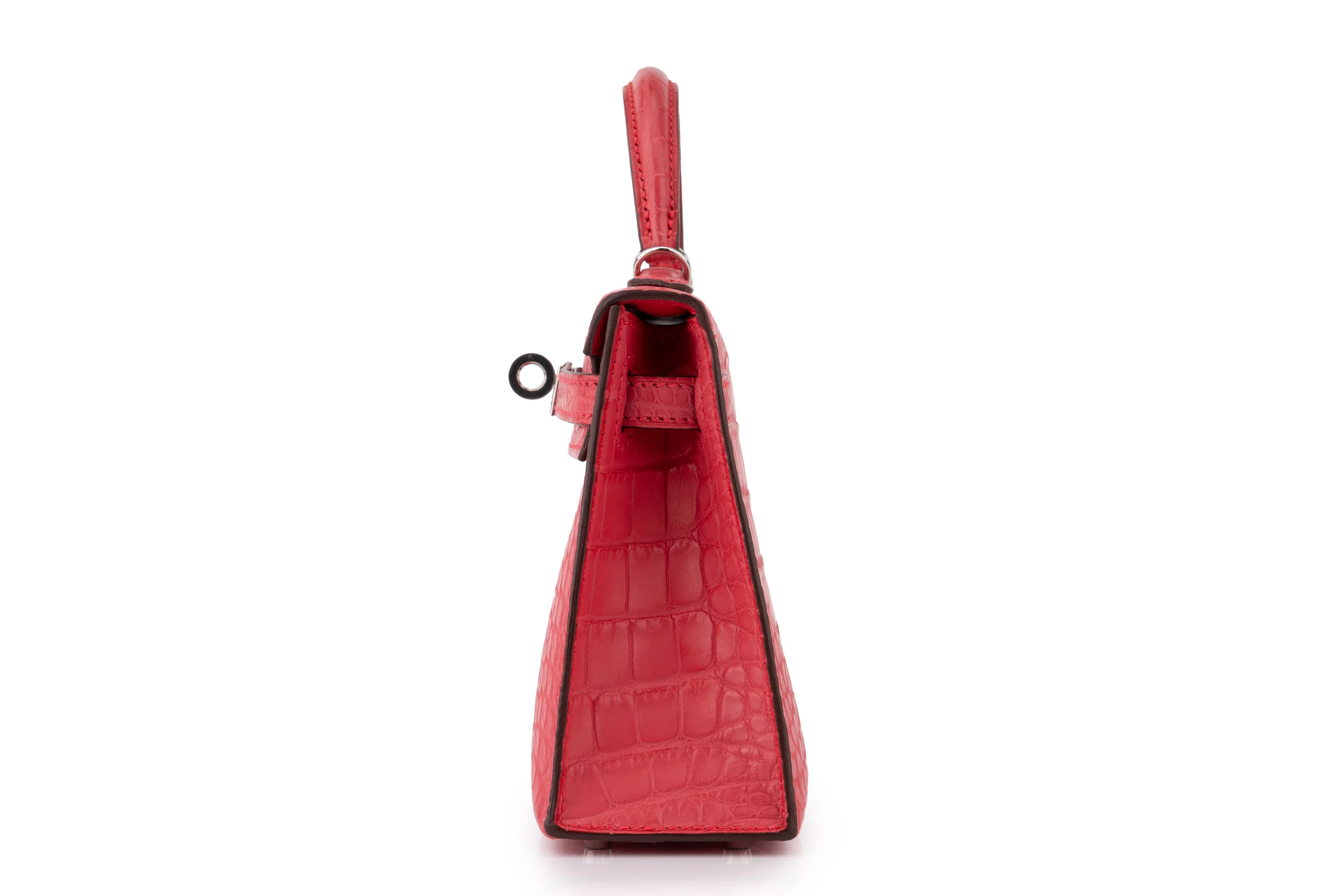 Hermès Mini Kelly		Alligator Mississippiensis	Rose Extreme	PHW - Image 4