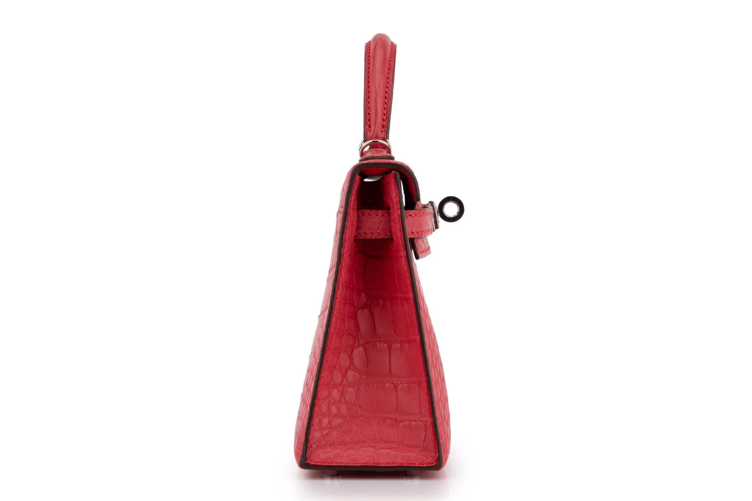 Hermès Mini Kelly		Alligator Mississippiensis	Rose Extreme	PHW - Image 5