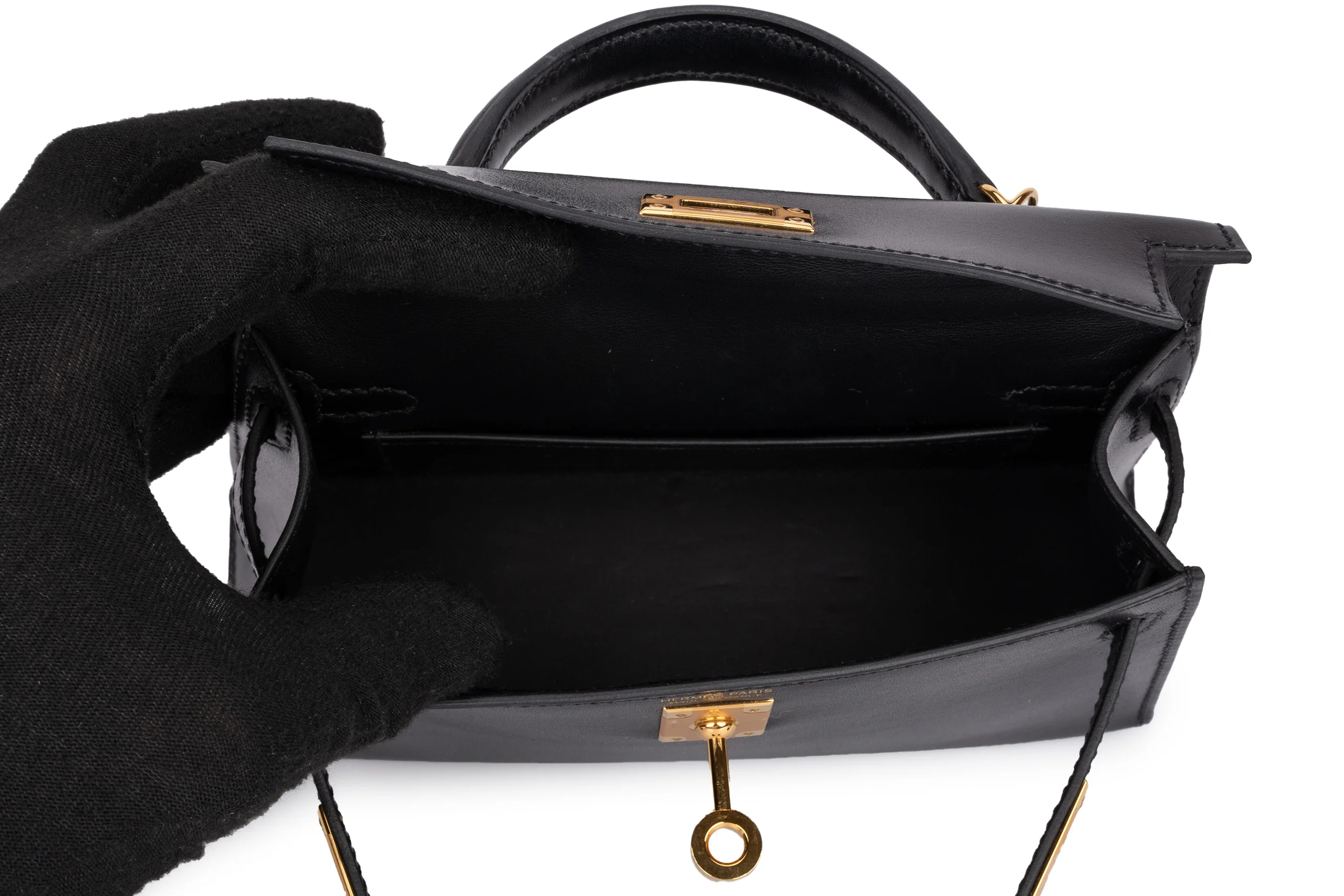 Hermès Mini Kelly Box Noir GHW - Image 9