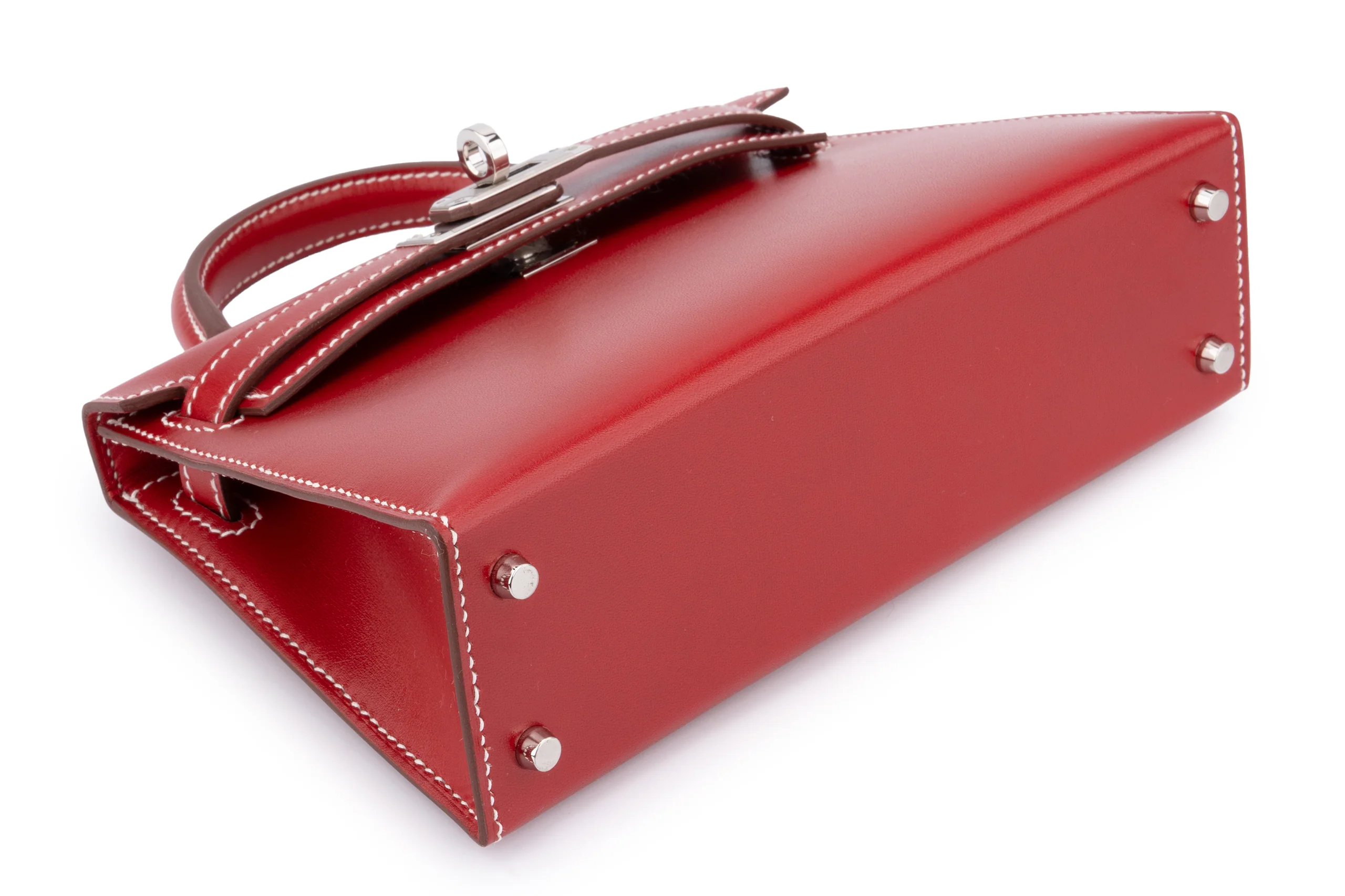 Hermès Mini Kelly		Box	Rouge Piment	PHW - Image 11