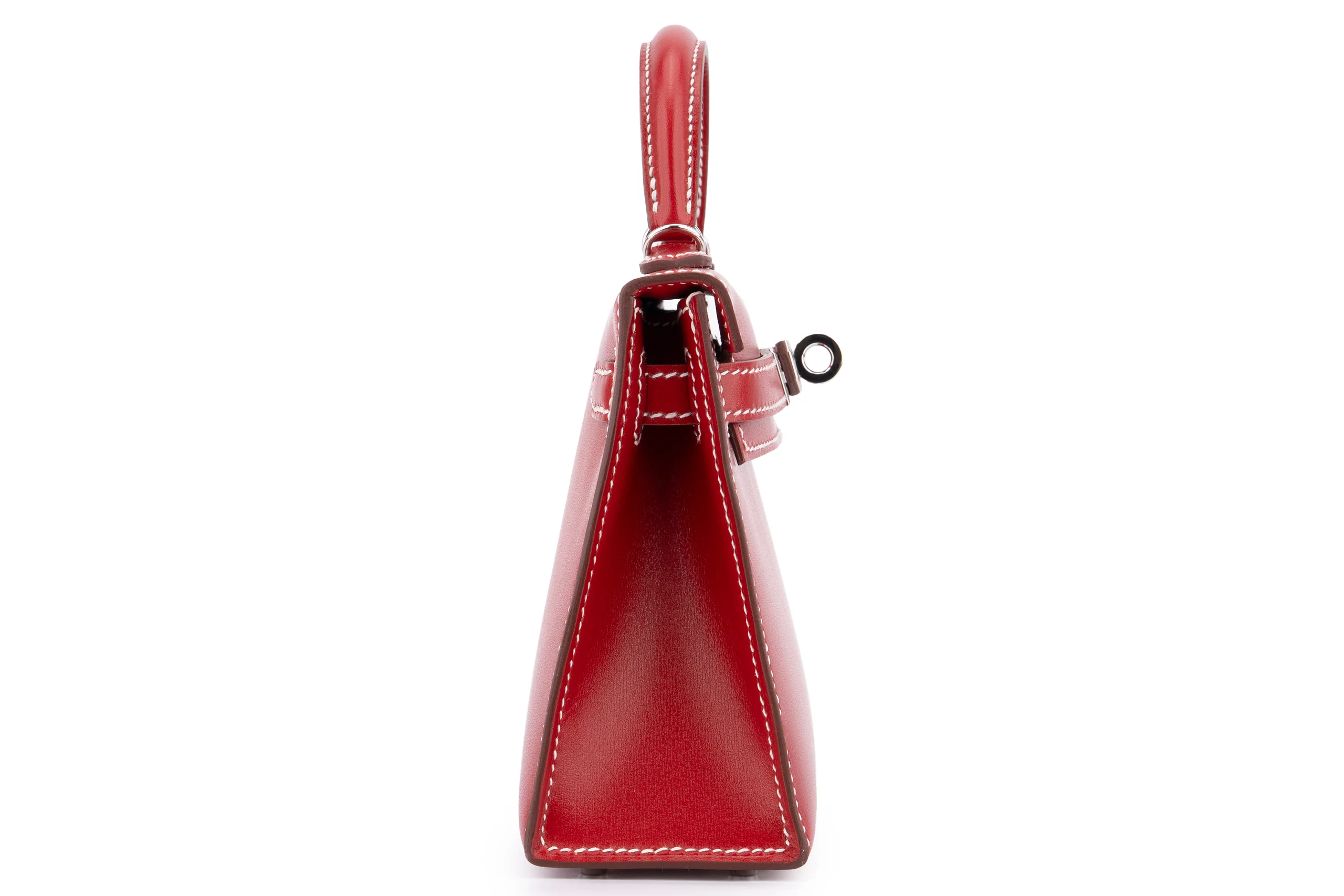 Hermès Mini Kelly		Box	Rouge Piment	PHW - Image 5