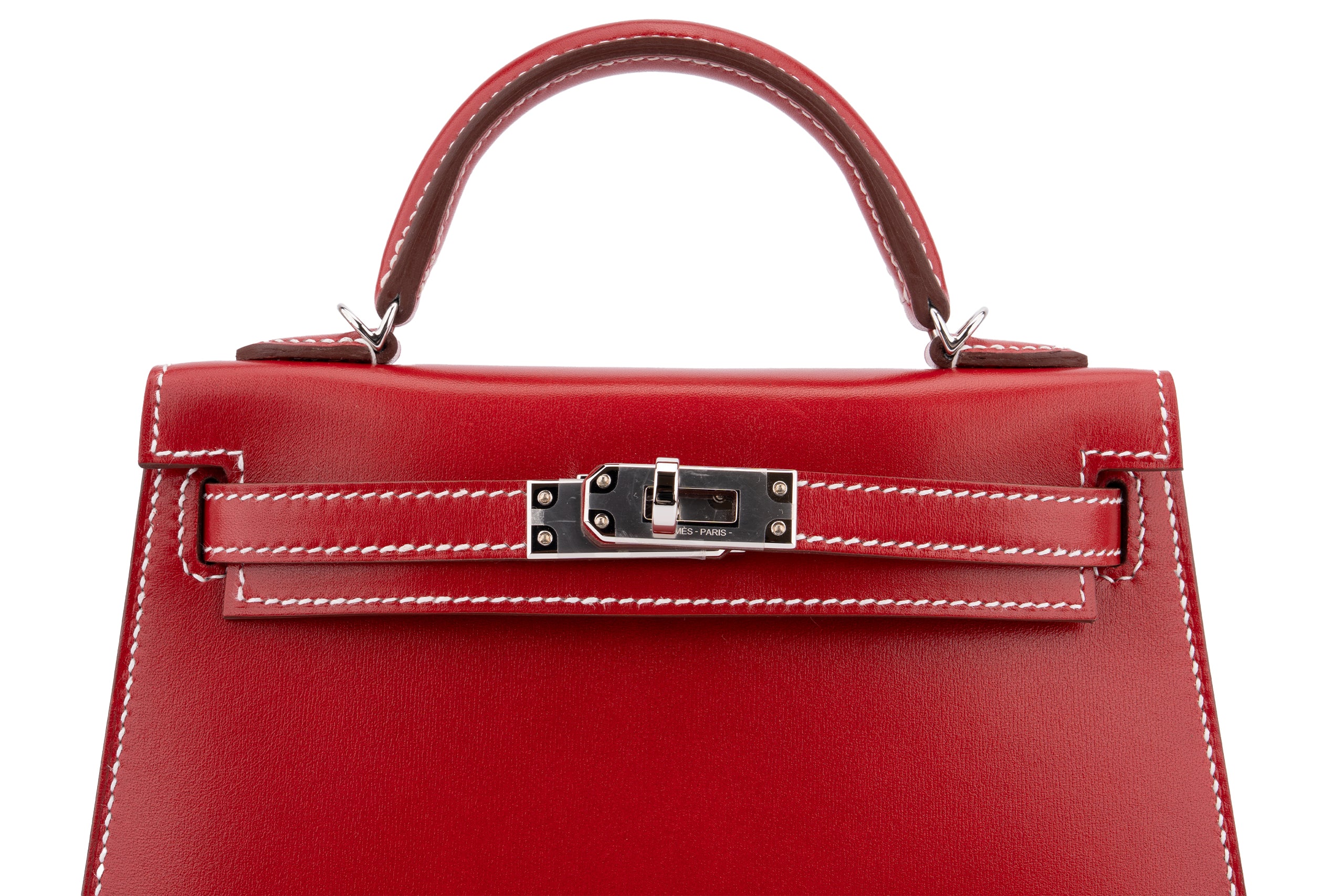 Hermès Mini Kelly		Box	Rouge Piment	PHW - Image 7