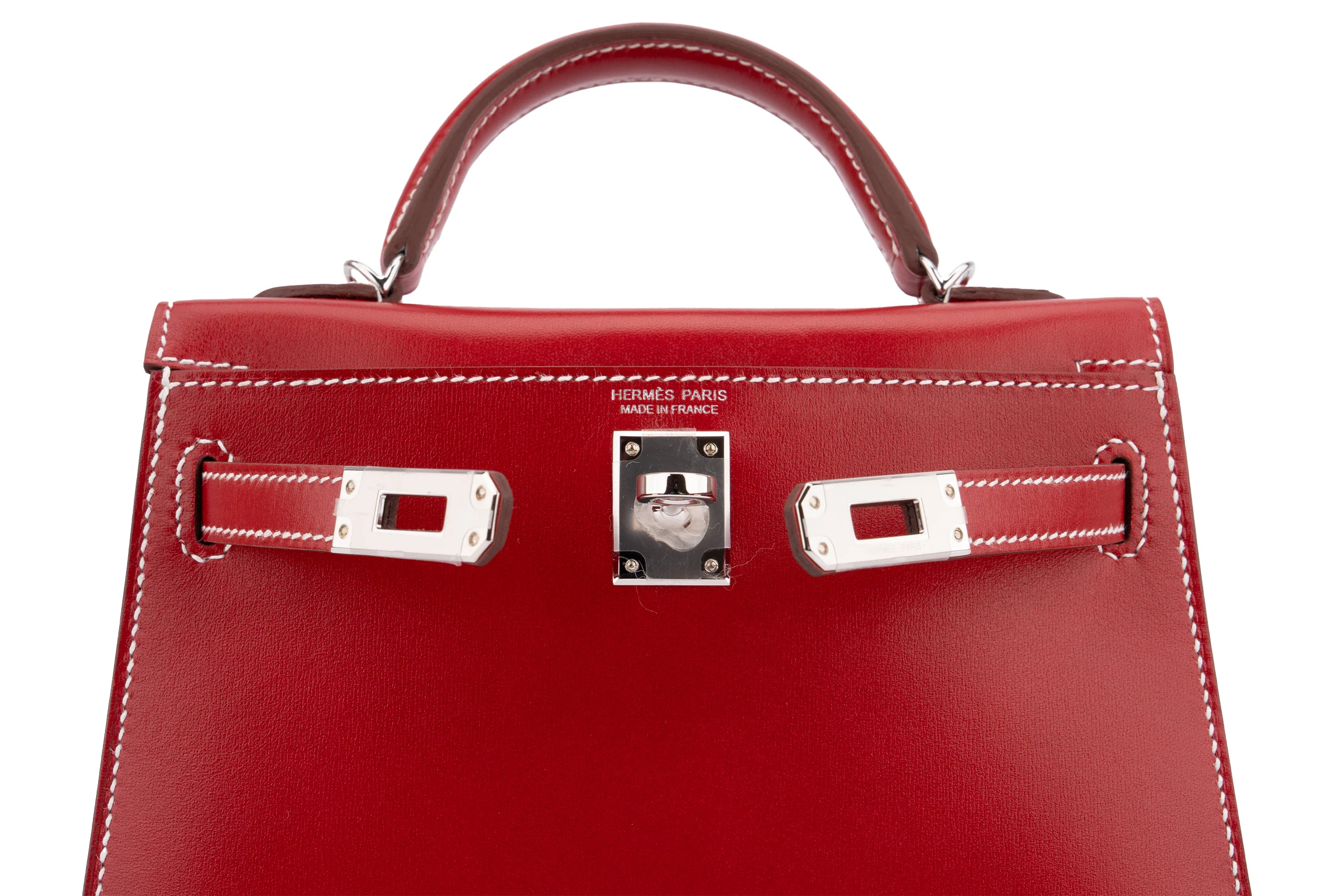 Hermès Mini Kelly		Box	Rouge Piment	PHW - Image 8