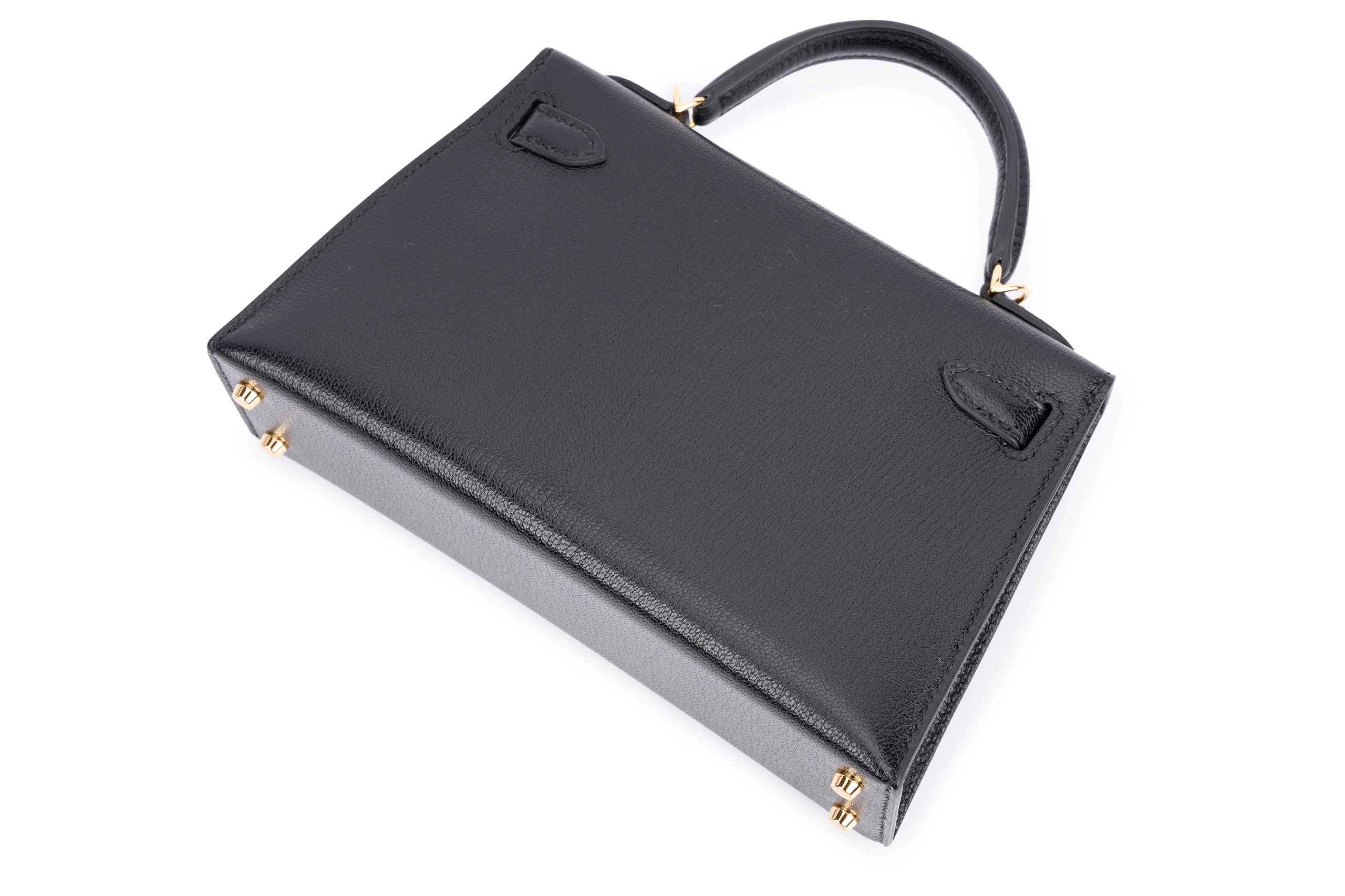 Hermès Mini Kelly		Chamkila	Goat Skin	Noir 	GHW - Image 10
