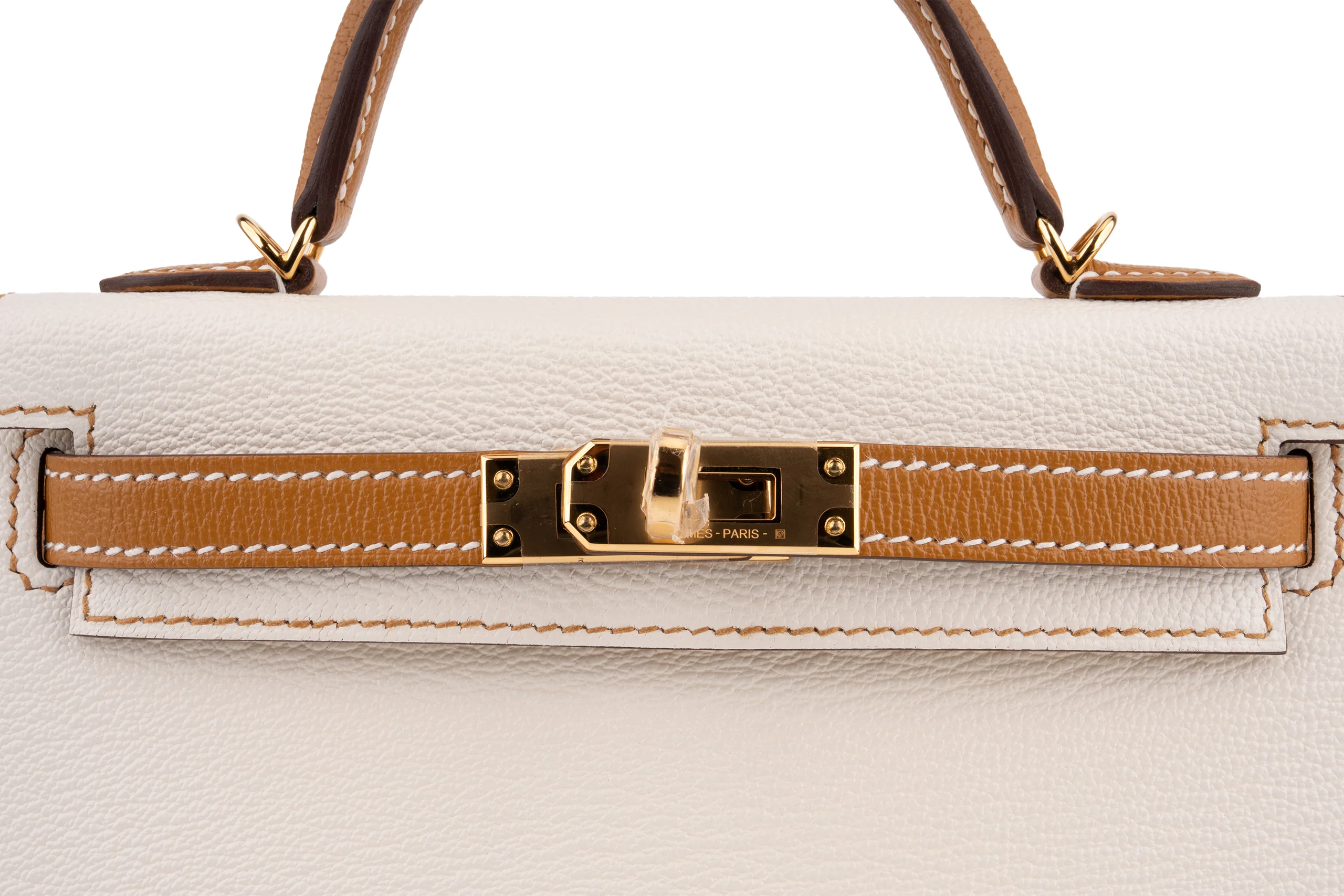 Hermès Mini Kelly		Chevre	Nata/sesame	GHW - Image 7