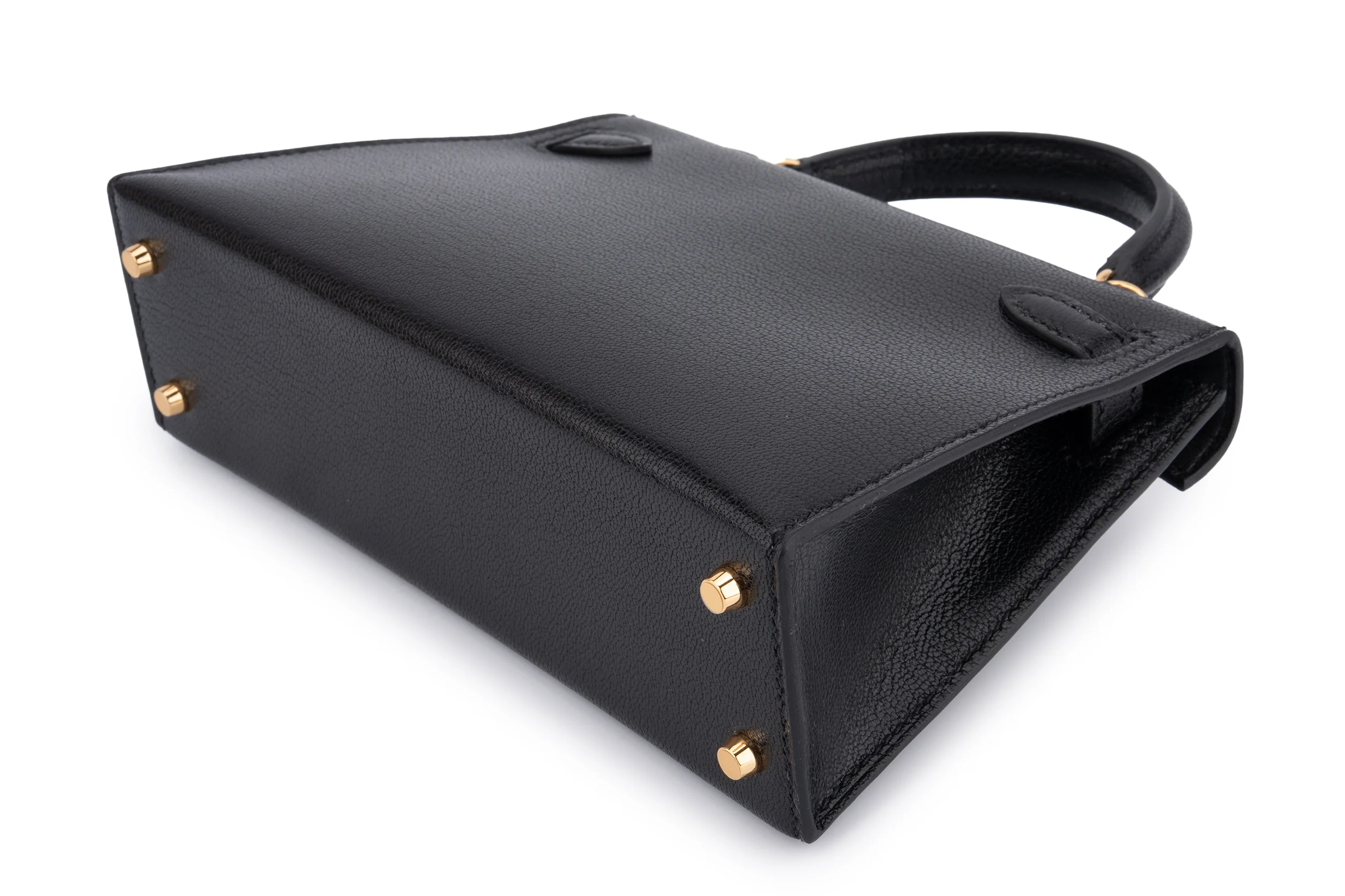 Hermès Mini Kelly	Chevre Noir GHW - Image 10