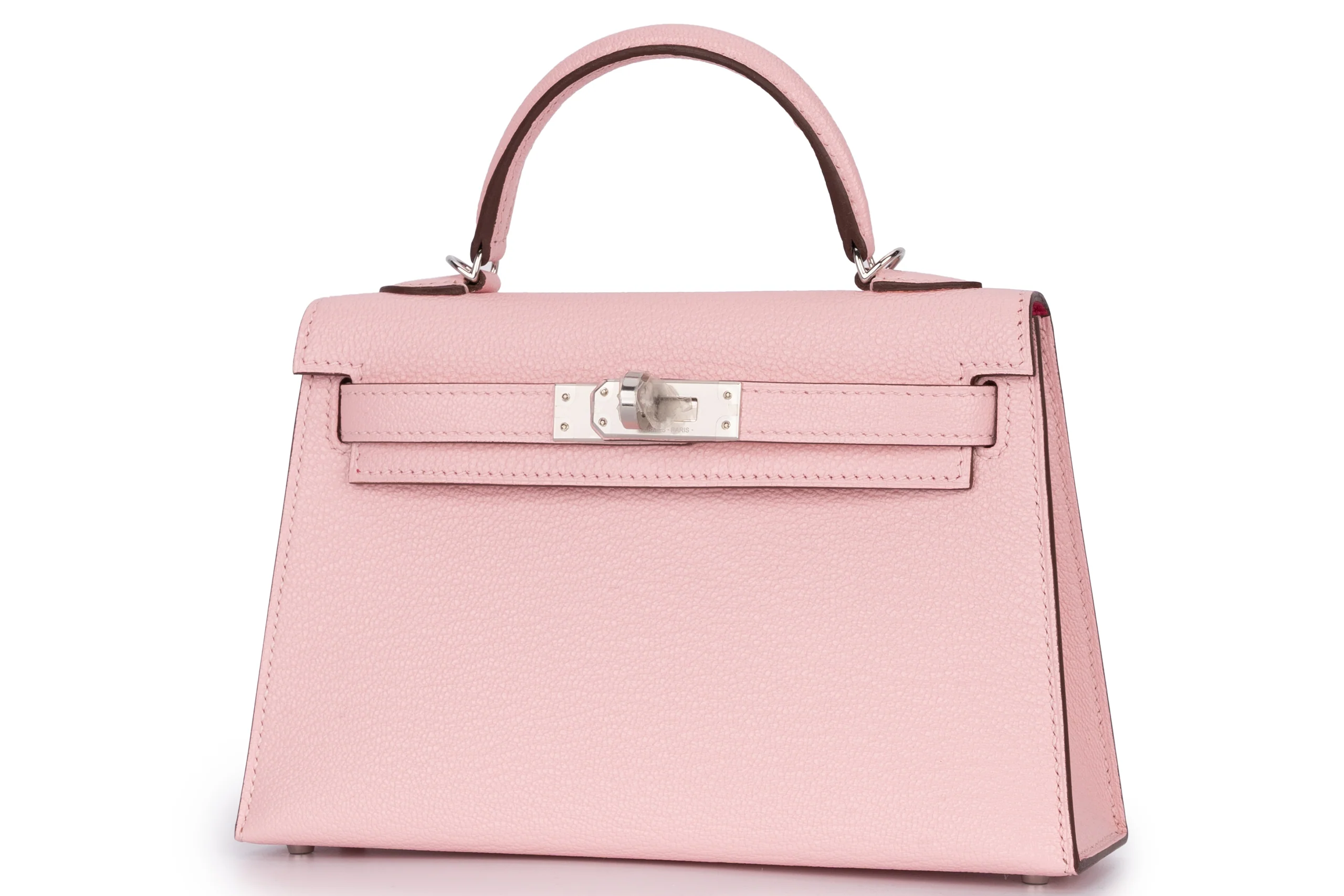 Hermès Mini Kelly		Chevre	Pink Sakura/Rose Mexico	PHW - Image 2