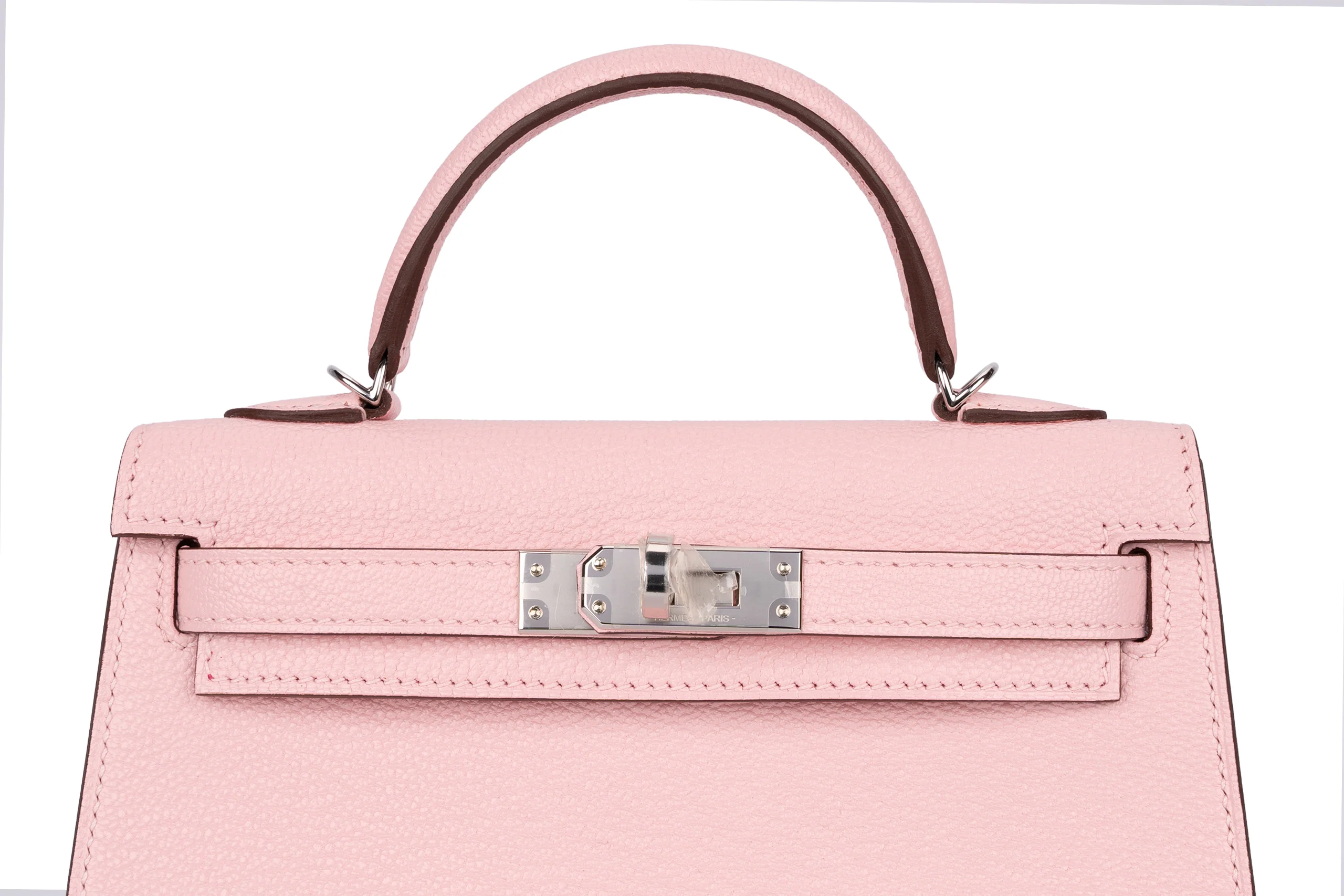 Hermès Mini Kelly		Chevre	Pink Sakura/Rose Mexico	PHW - Image 7