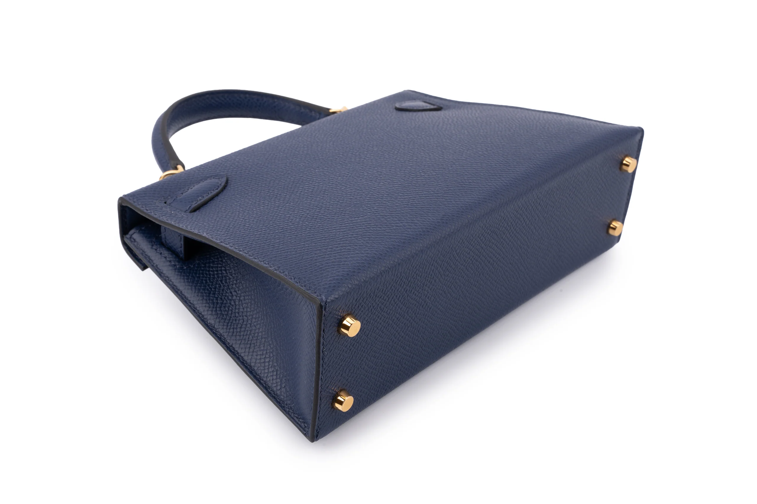 Hermès Mini Kelly		Epsom	Blue	GHW - Image 11