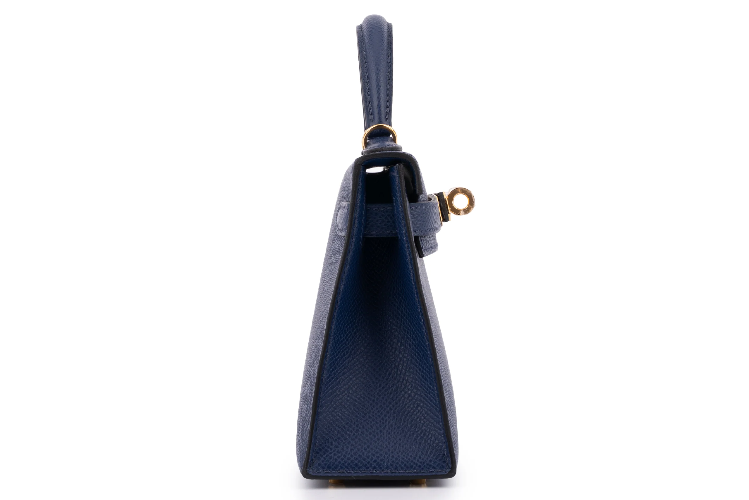 Hermès Mini Kelly		Epsom	Blue	GHW - Image 5