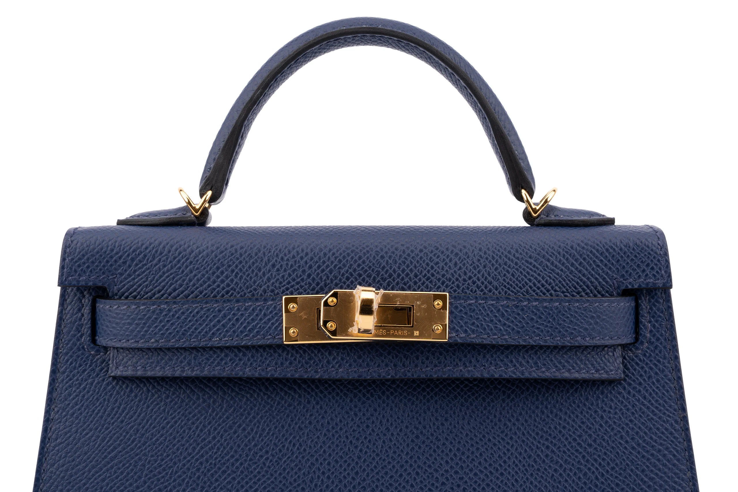 Hermès Mini Kelly		Epsom	Blue	GHW - Image 7