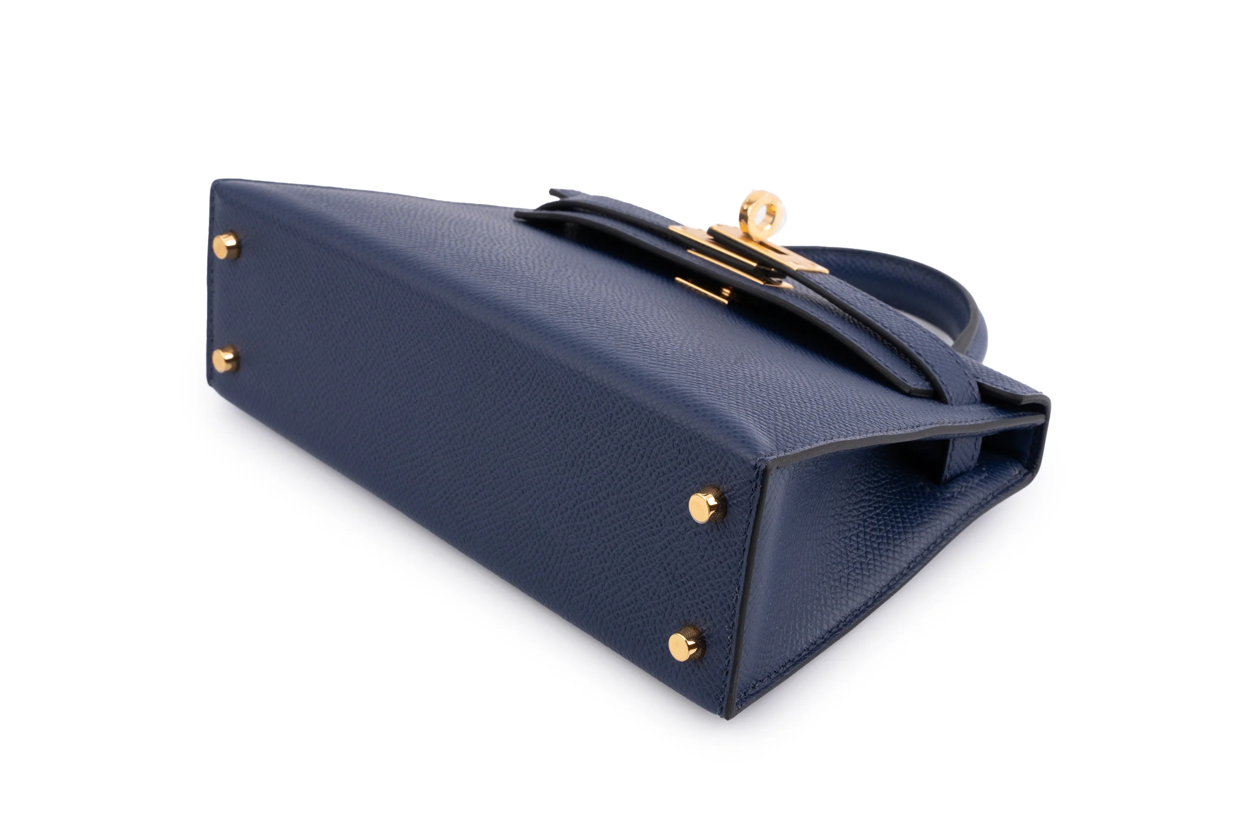 Hermès Mini Kelly		Epsom	Blue	GHW - Image 8
