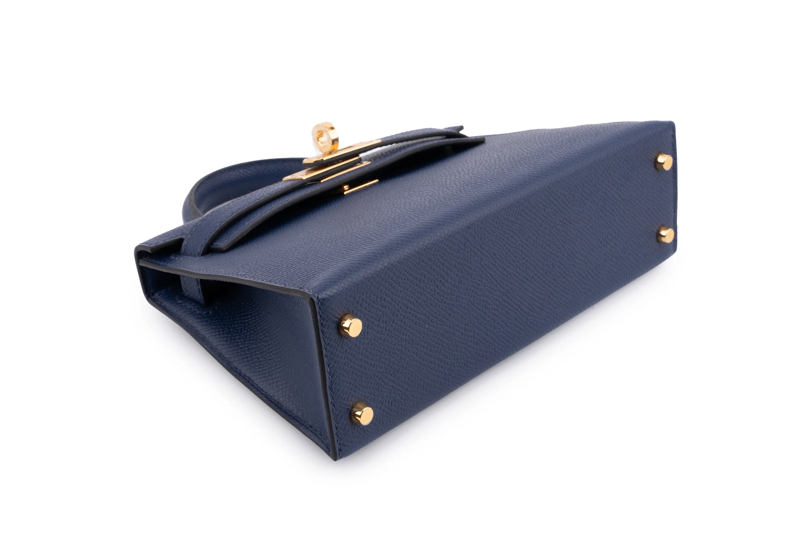 Hermès Mini Kelly		Epsom	Blue	GHW - Image 9