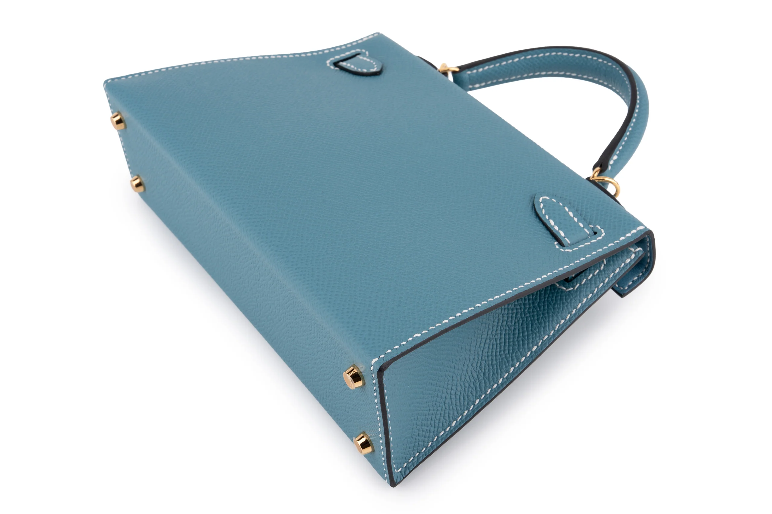 Hermès Mini Kelly		Epsom	Blue Jean	GHW - Image 10
