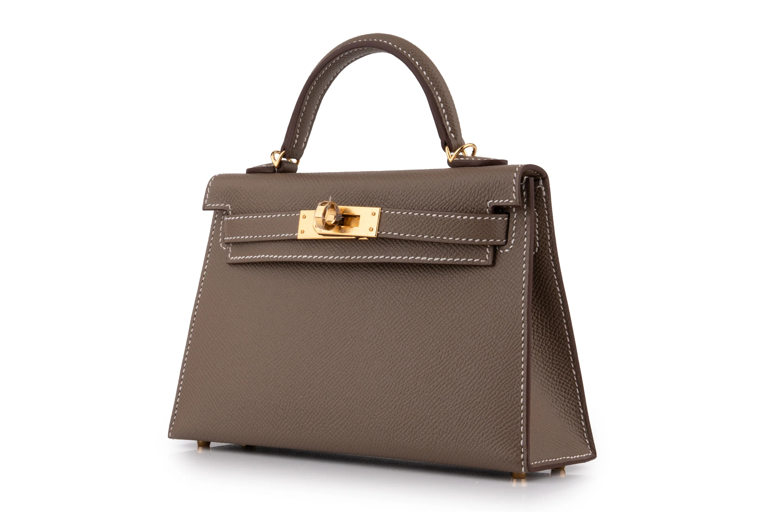 Hermès Mini Kelly	Epsom	Etoupe	GHW - Image 2