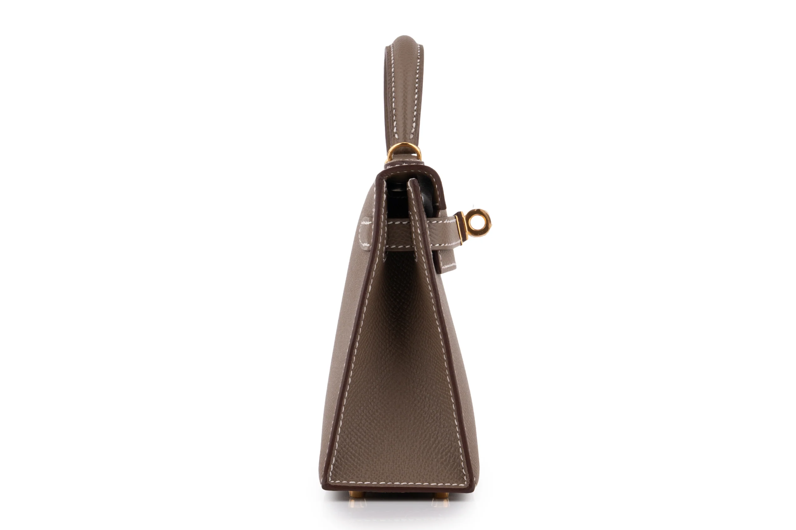 Hermès Mini Kelly	Epsom	Etoupe	GHW - Image 5