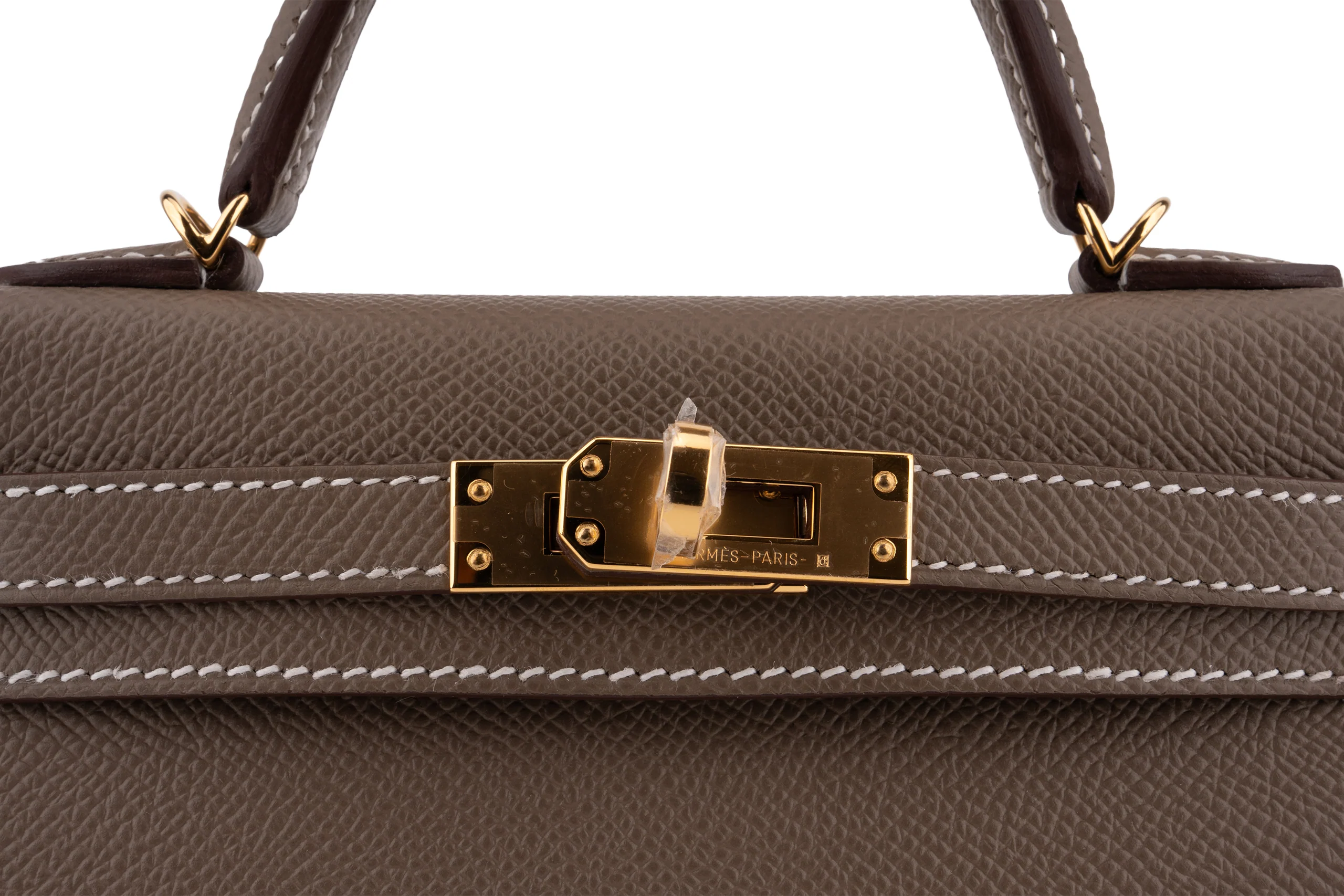 Hermès Mini Kelly	Epsom	Etoupe	GHW - Image 7