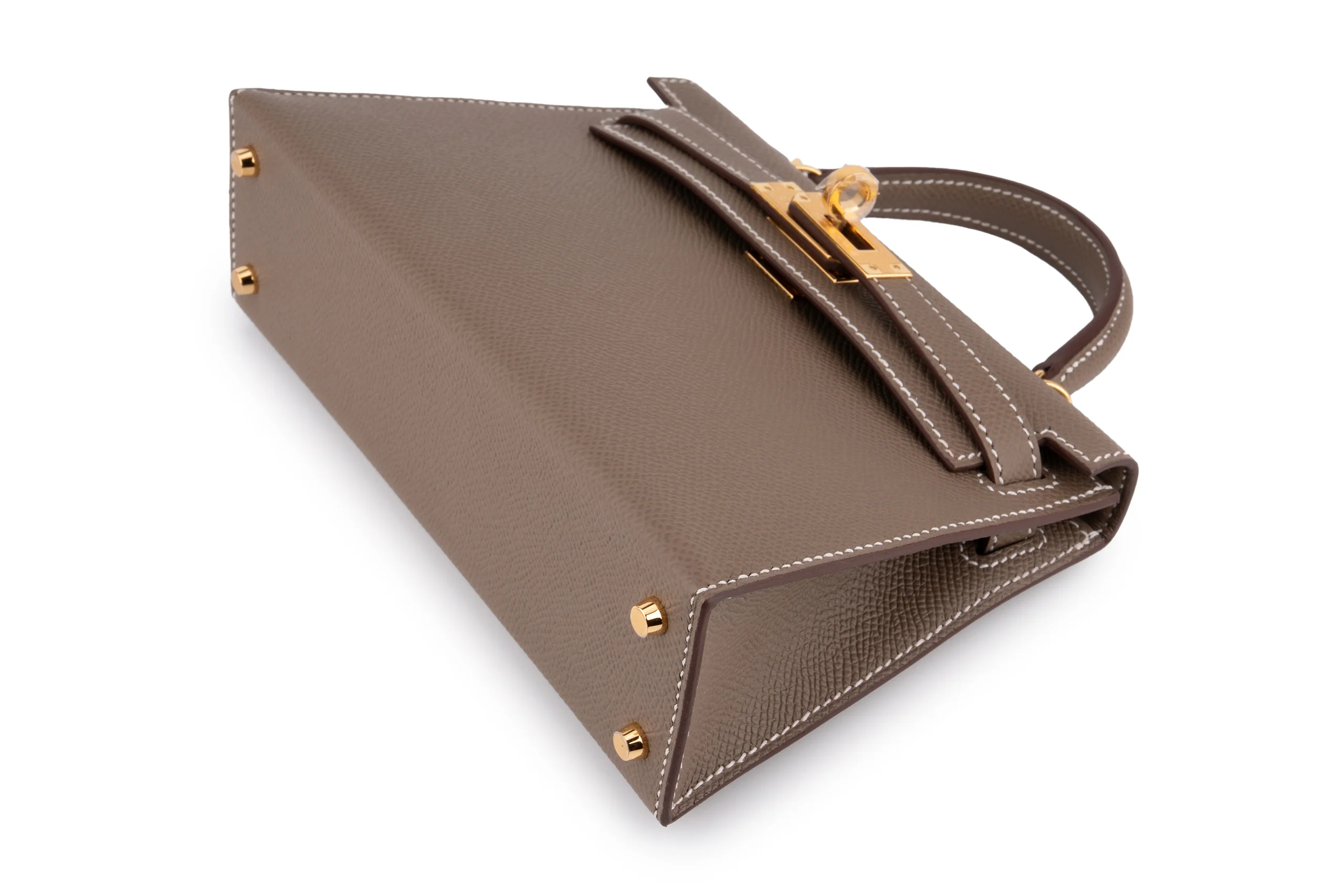 Hermès Mini Kelly	Epsom	Etoupe	GHW - Image 8
