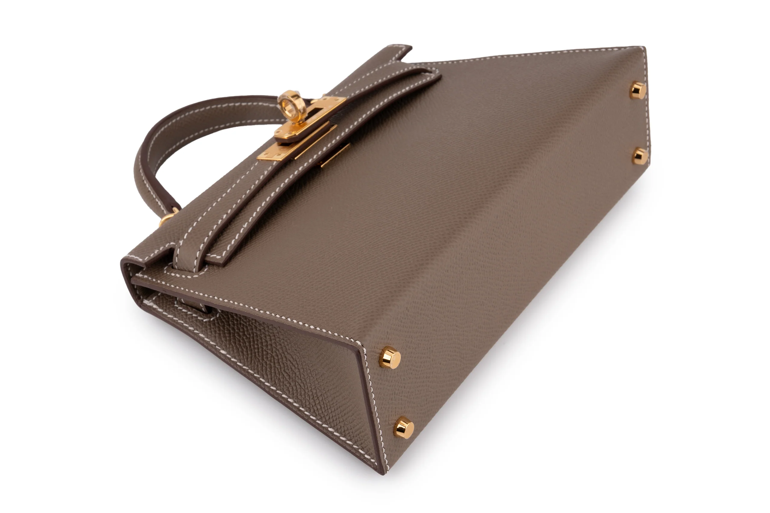 Hermès Mini Kelly	Epsom	Etoupe	GHW - Image 9