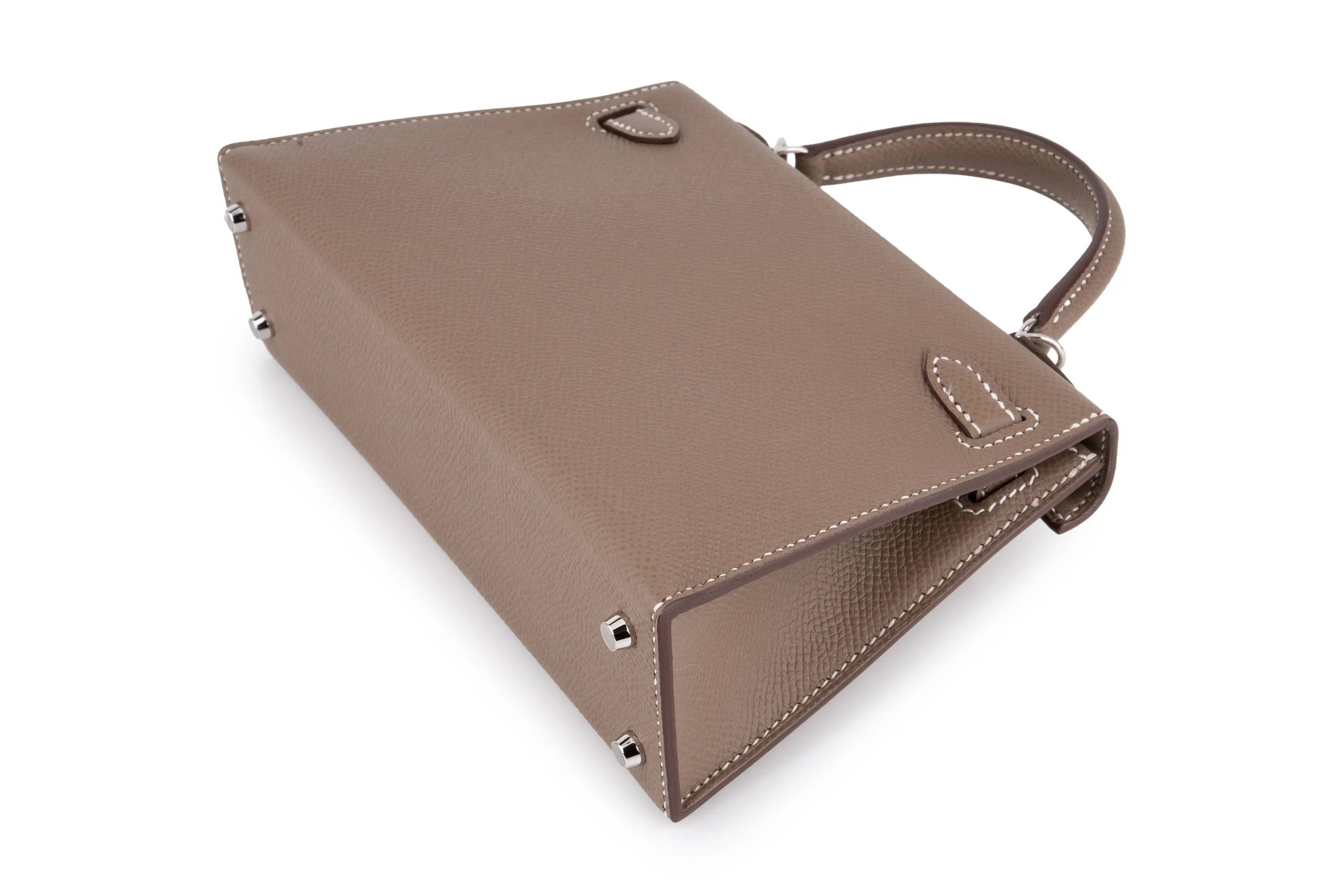 Hermès Mini Kelly		Epsom	Etoupe	PHW - Image 10