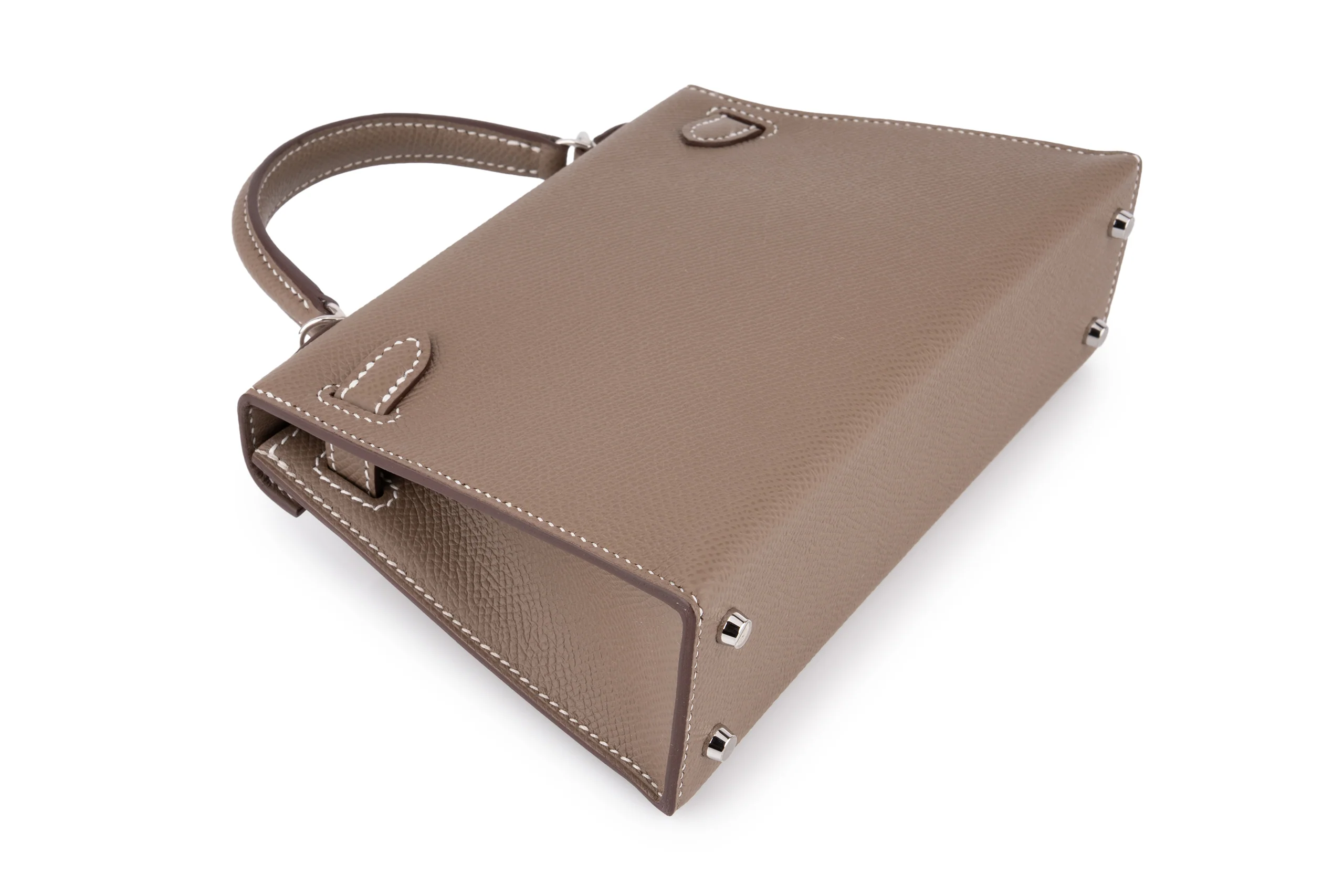 Hermès Mini Kelly		Epsom	Etoupe	PHW - Image 11