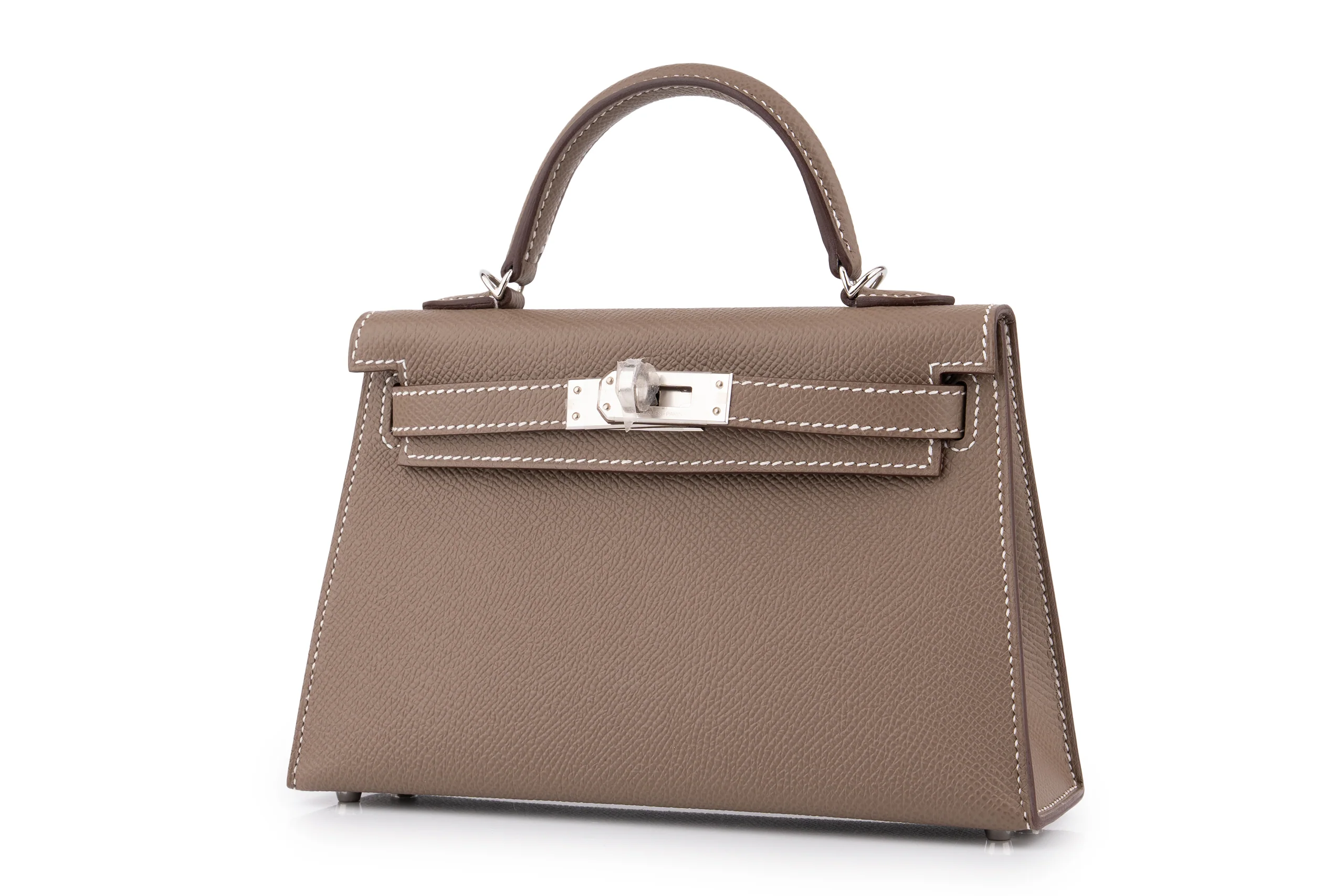 Hermès Mini Kelly		Epsom	Etoupe	PHW - Image 2