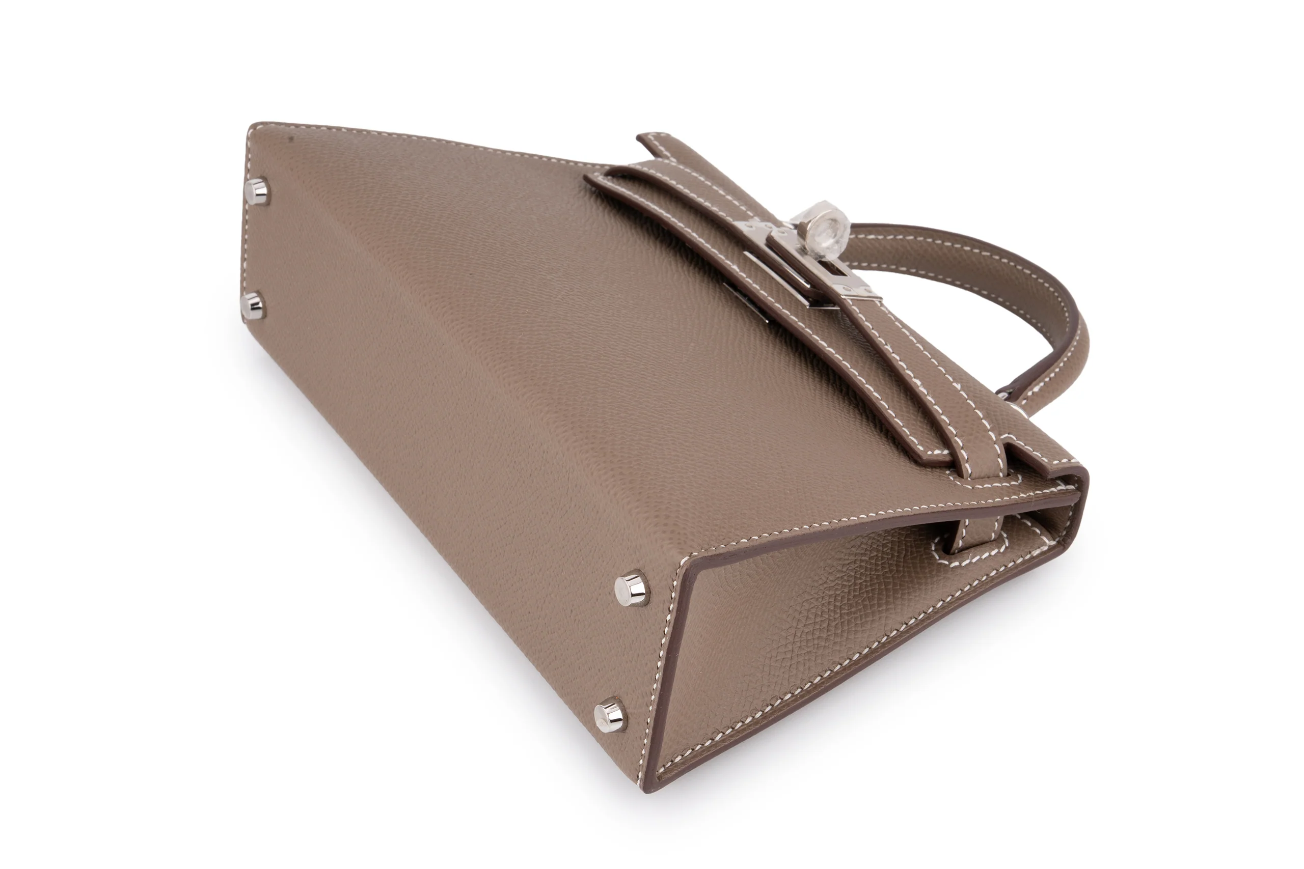 Hermès Mini Kelly		Epsom	Etoupe	PHW - Image 8