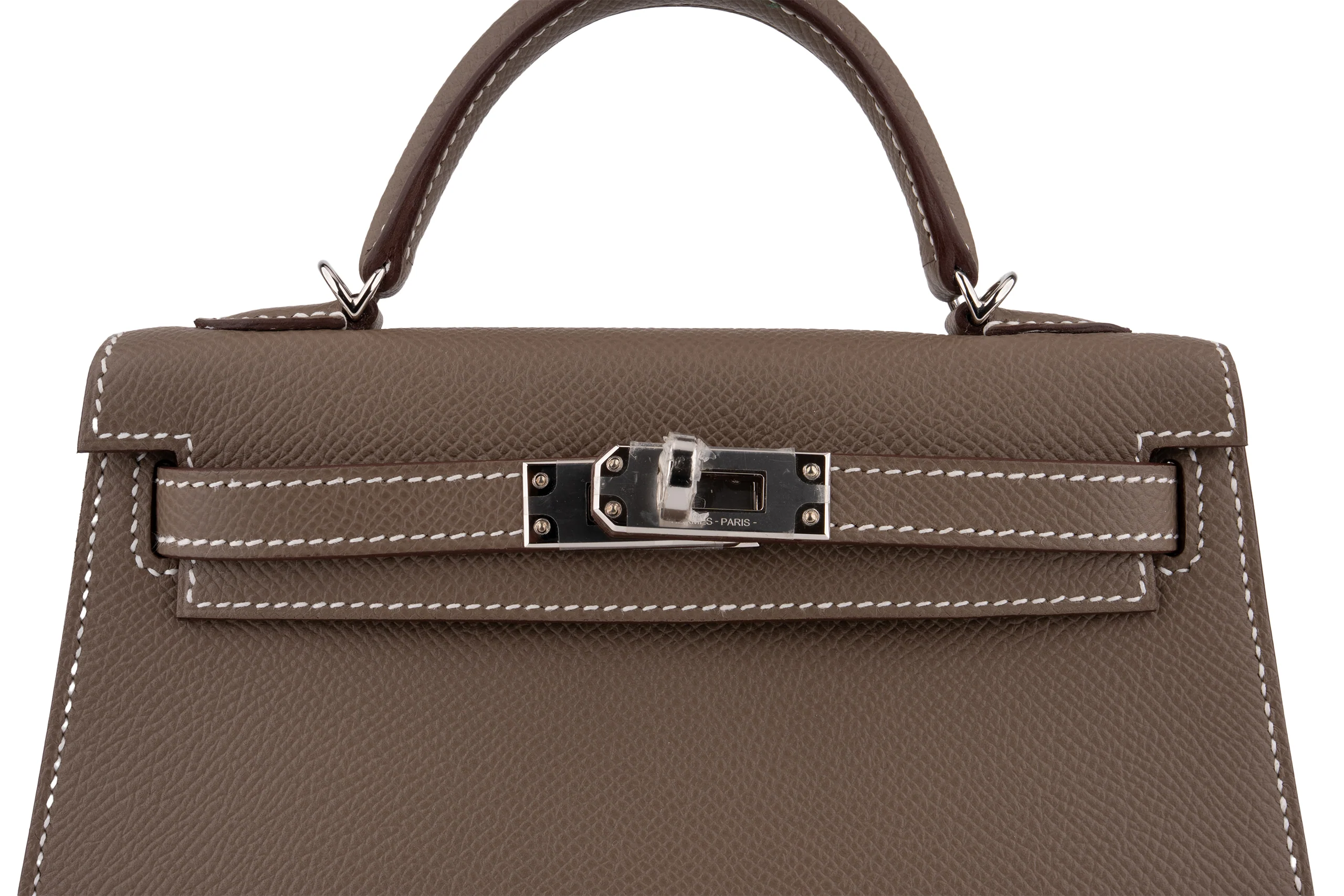 Hermès Mini Kelly		Epsom	Etoupe	PHW - Image 7
