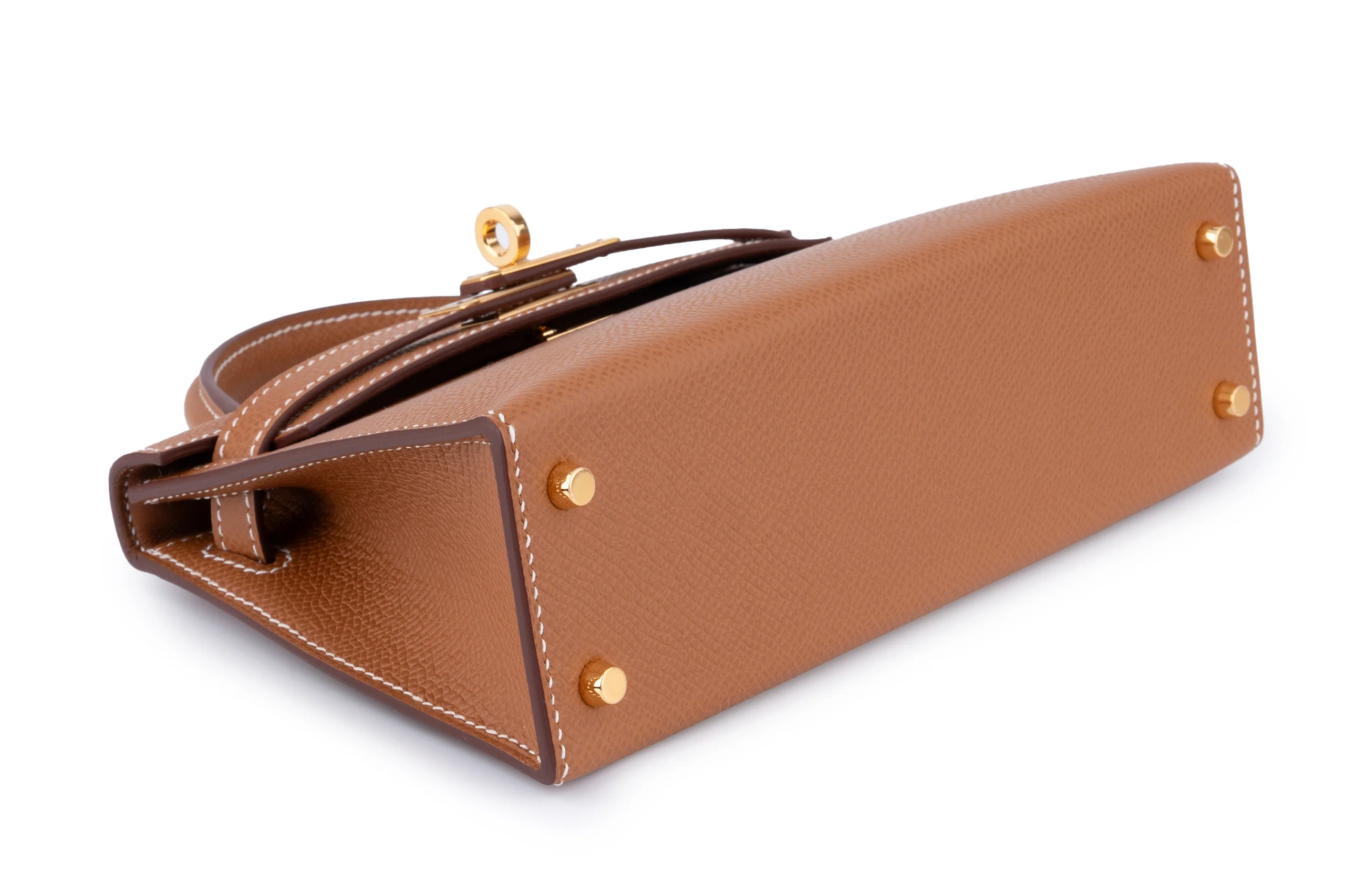 Hermès Mini Kelly	Epsom	Gold	GHW - Image 9