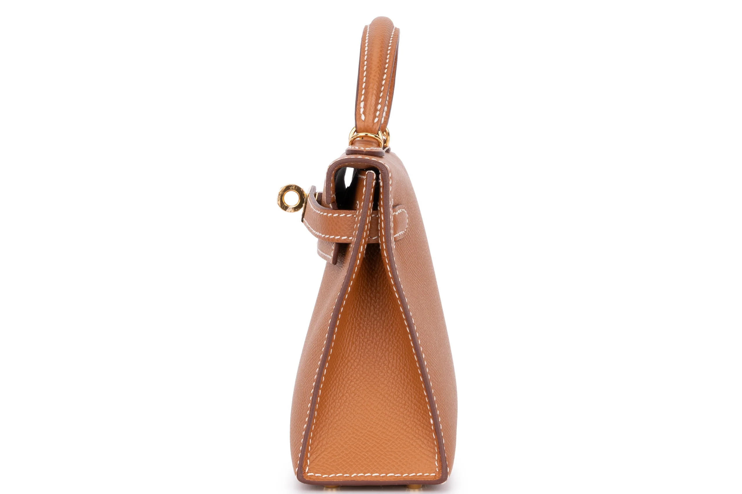Hermès Mini Kelly		Epsom	Gold 	GHW - Image 3