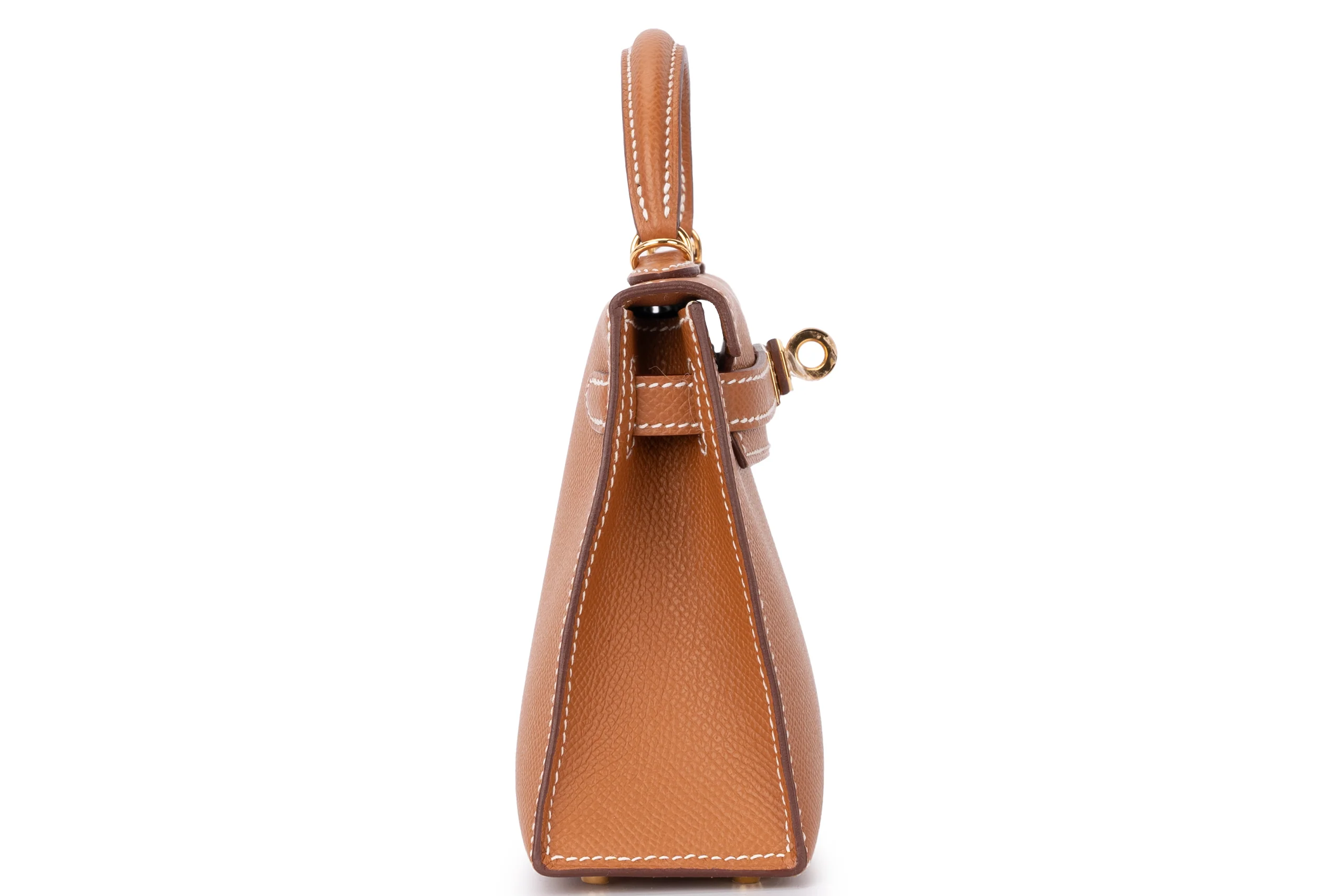 Hermès Mini Kelly		Epsom	Gold 	GHW - Image 5