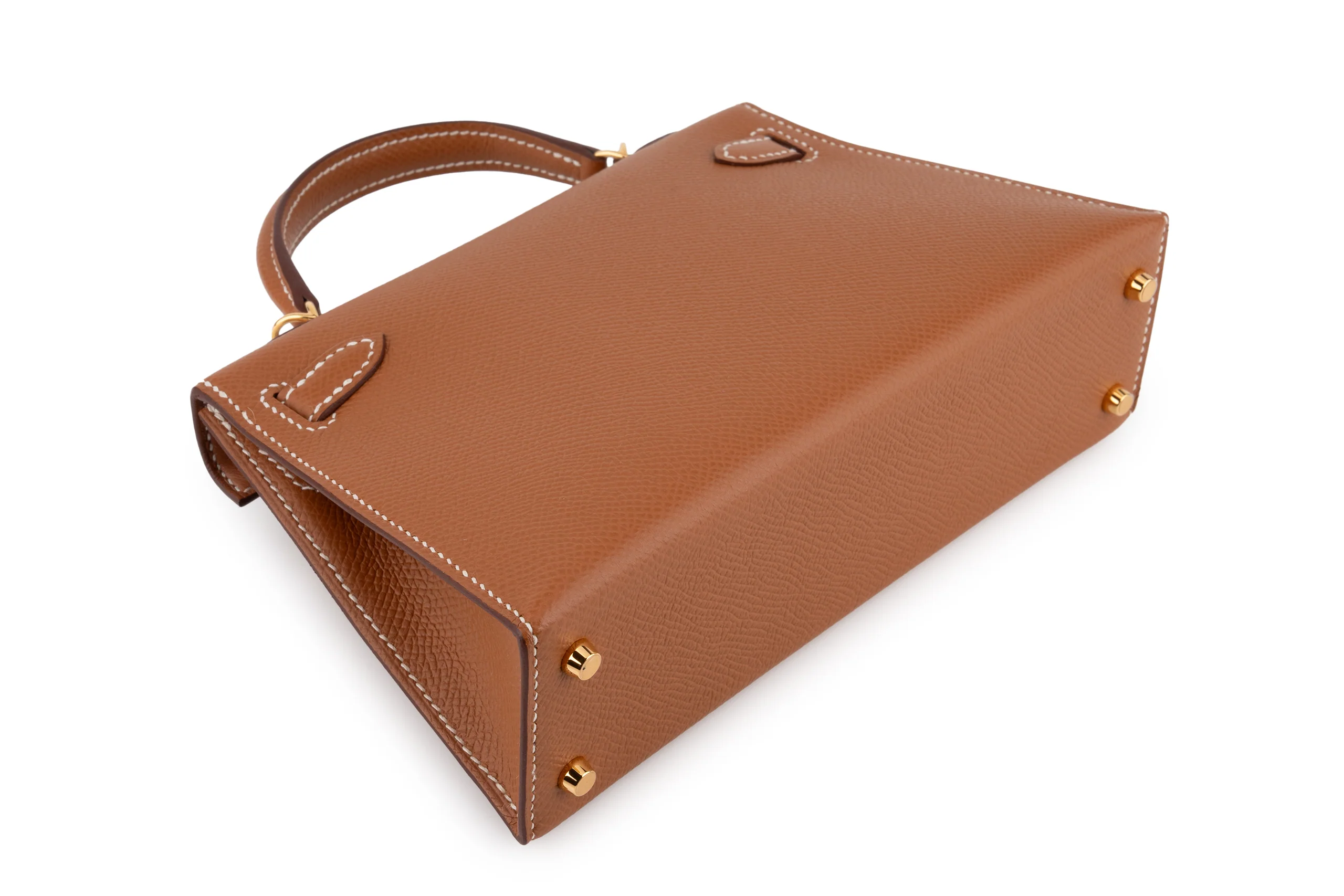 Hermès Mini Kelly 		Epsom 	Gold 	GHW - Image 11